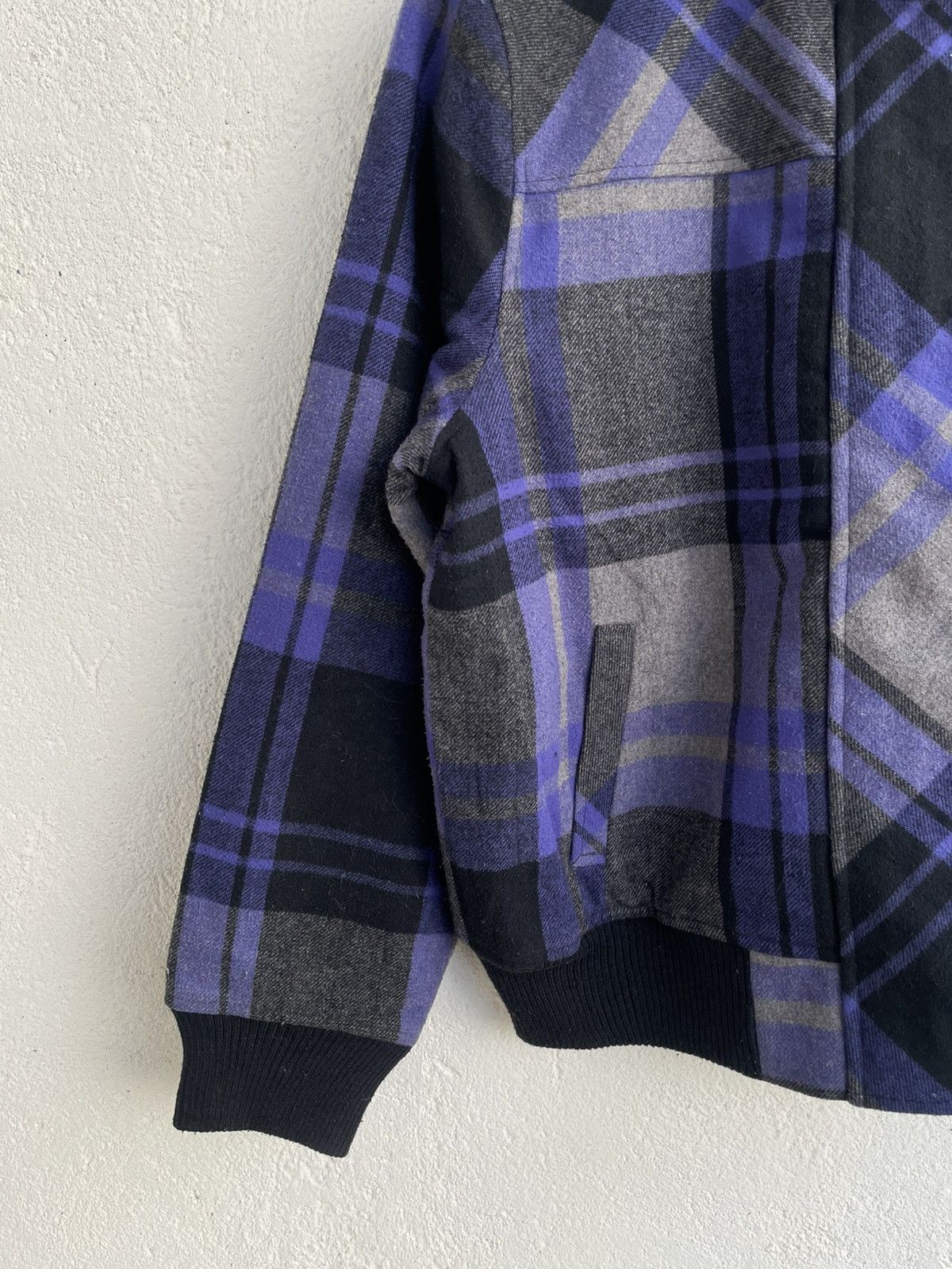 Maison Margiela 00s Archive Japan Plaid Faux fur Jacket Y2K LGB Ifsix Alpha Size US XXL / EU 58 / 5 - 3 Thumbnail