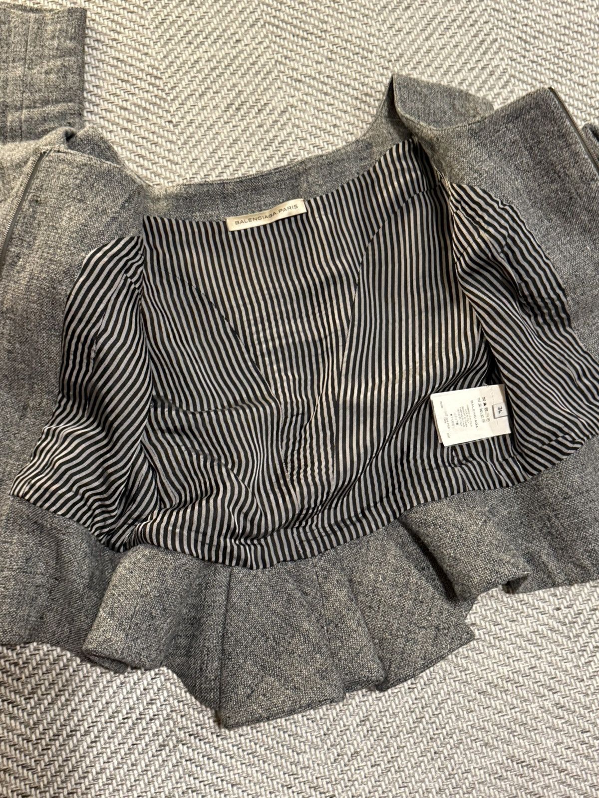 Balenciaga BALENCIAGA 00s OLD STRUCTURED BLOUSON ZIPPED JACKET Size S / US 4 / IT 40 - 7 Thumbnail