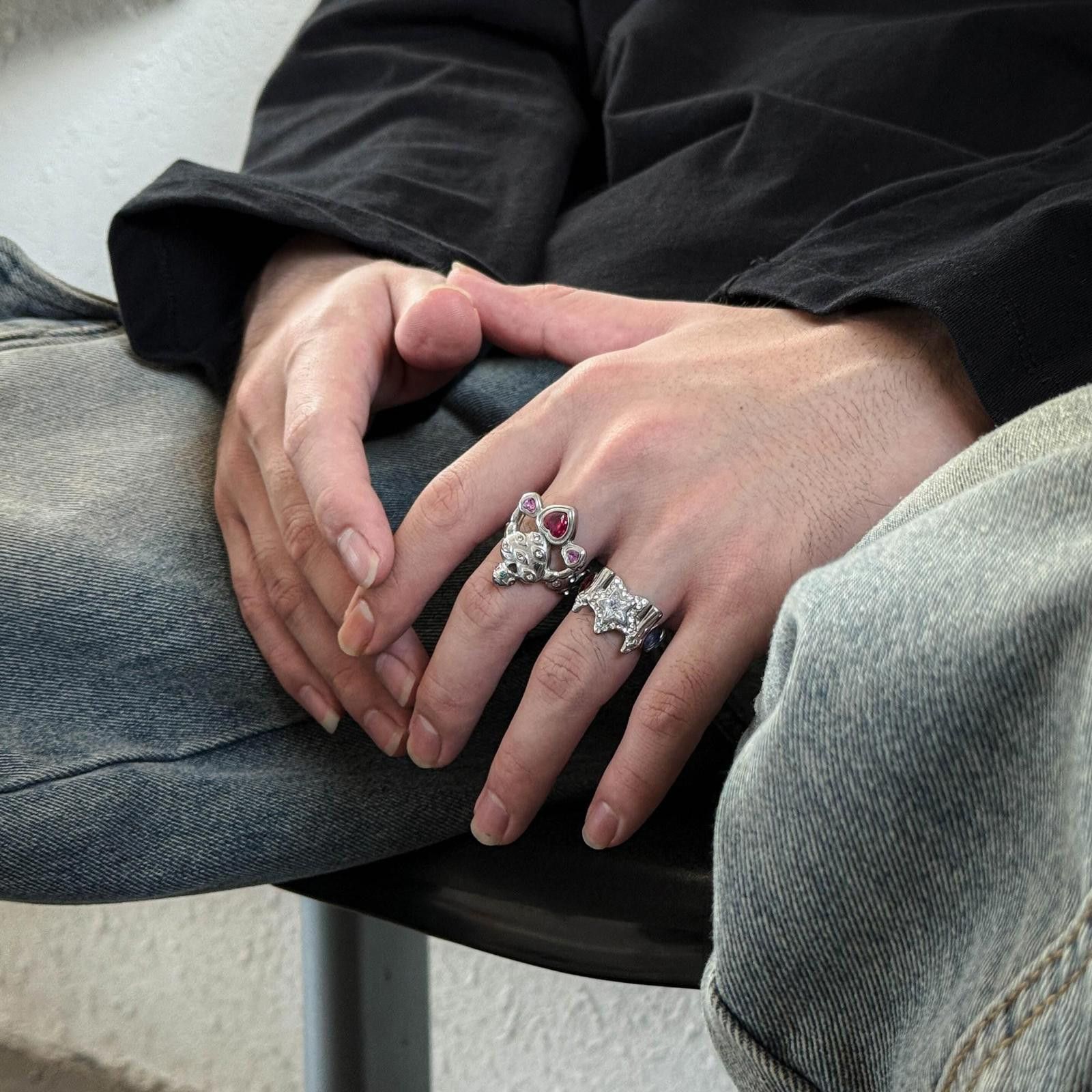 Other Exaggerated Alien Ring – Gemstone, Unisex Streetwear Size ONE SIZE - 2 Thumbnail