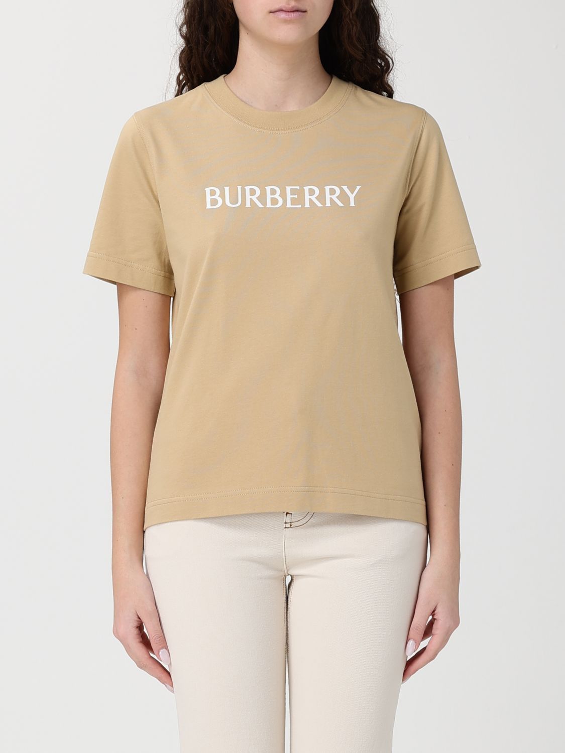 Burberry Burberry T-Shirt Woman Beige Size S / US 4 / IT 40 - 1 Thumbnail