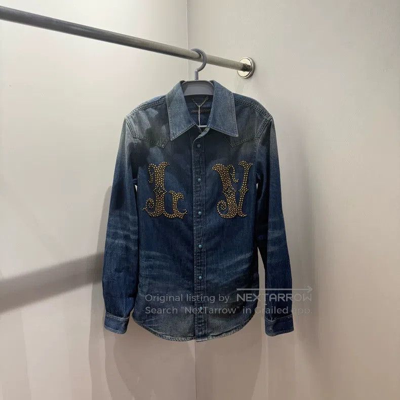 Louis Vuitton Louis Vuitton 24 FW Studded Alphabet Single Breasted Denim Size US XS / EU 42 / 0 - 1 Thumbnail