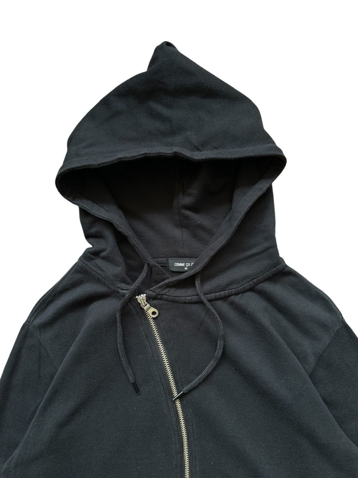 Japanese Brand 2006SS - Comme Ca Ism asymmetric zipper hoodie Size US M / EU 48-50 / 2 - 7 Thumbnail