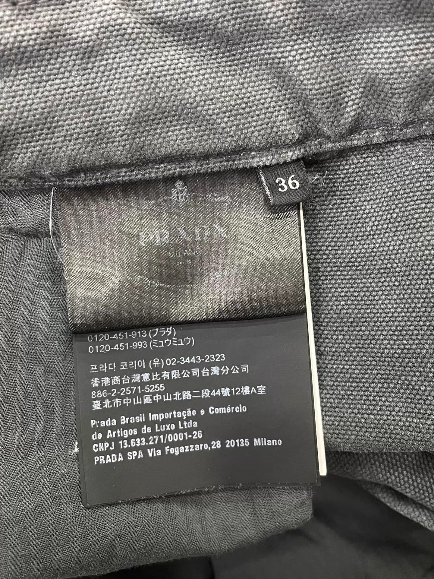 Prada Prada Gray Jeans 36 New Size 25" / US 0 / IT 36 - 5 Thumbnail