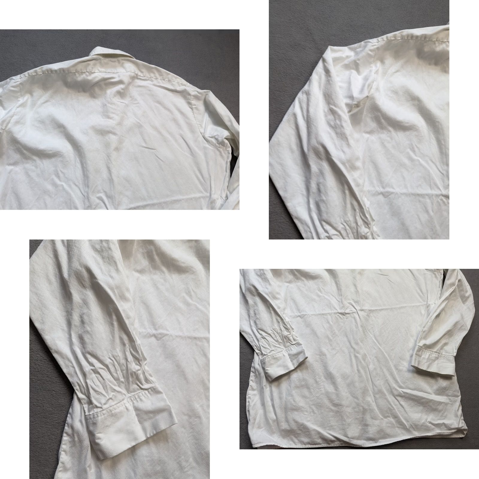 Vintage VINTAGE Lutteurs Shirt Button-Up Long Sleeve White 43 Mens Big & Tall French Size 43 Size US XL / EU 56 / 4 - 10 Thumbnail