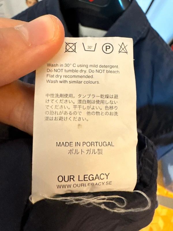 Our Legacy Our Legacy Navy Shirt 48 M Size US M / EU 48-50 / 2 - 5 Thumbnail