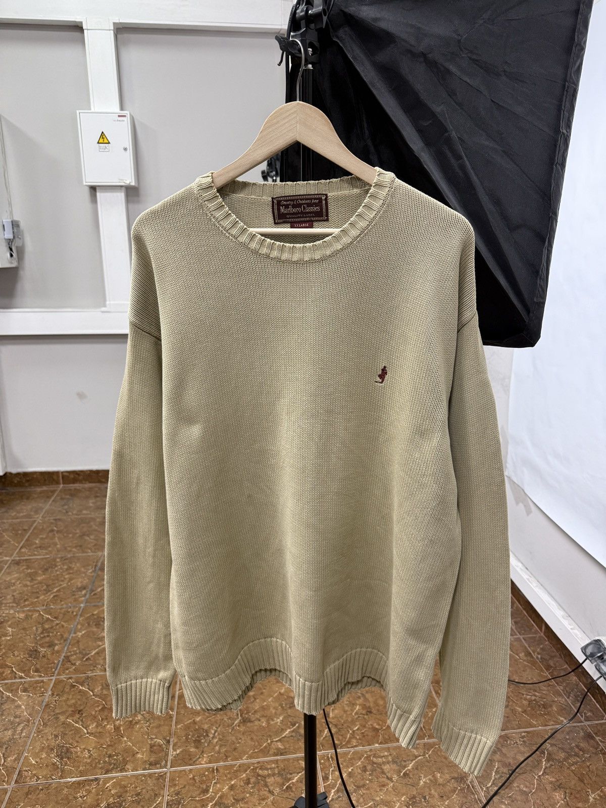 Marlboro 🇺🇸 Vintage 90s Marlboro Classics Knit Sweaters Rare Retro Size US XXL / EU 58 / 5 - 1 Thumbnail