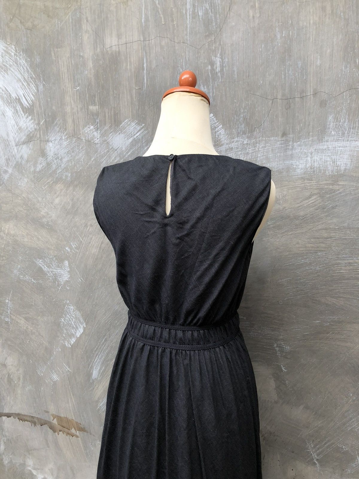 Louis Vuitton Louis Vuitton Paris Women Black Midi Dress Size S / US 4 / IT 40 - 5 Thumbnail
