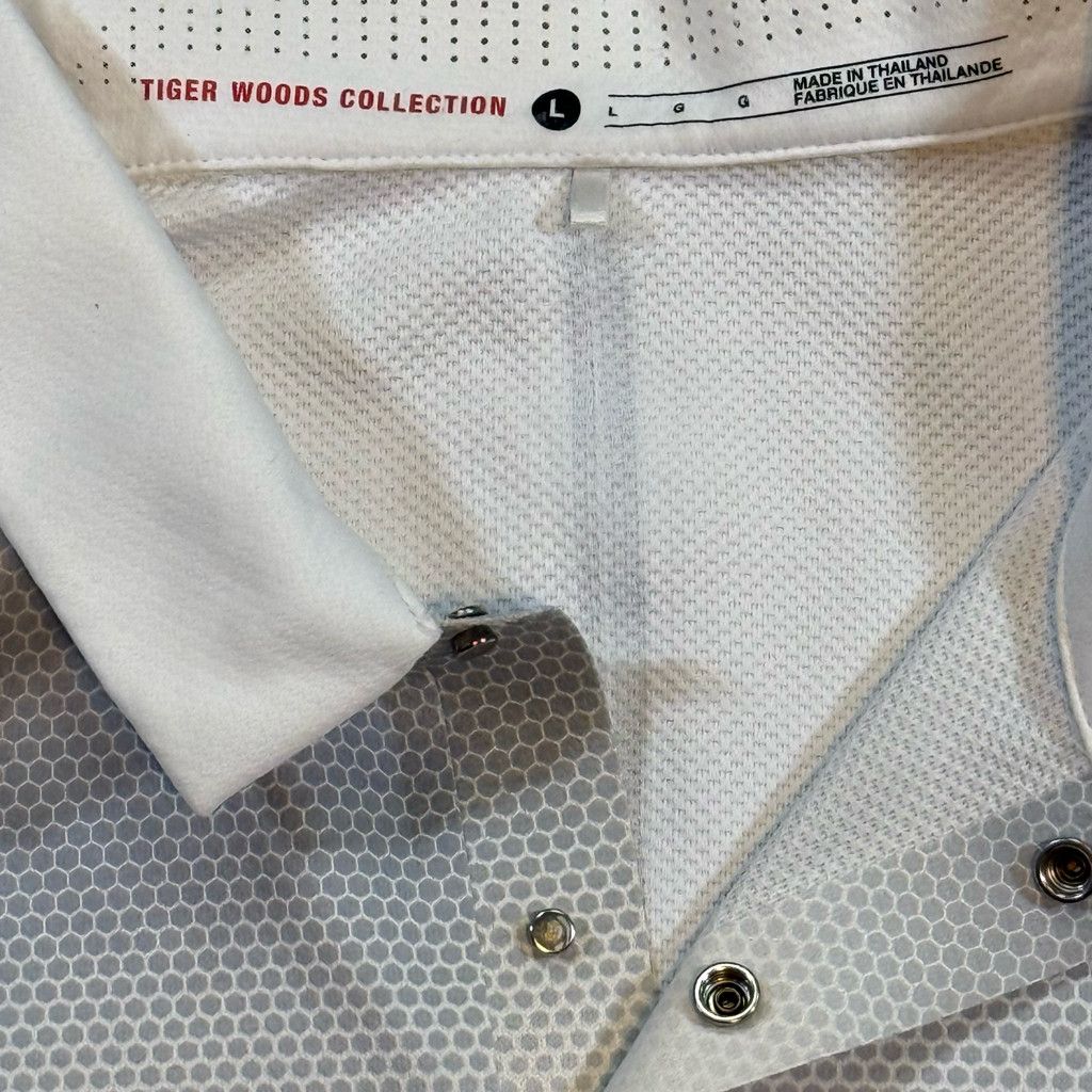 Nike Nike Men’s L Tiger Woods Dri-Fit Golf Polo White Size US L / EU 52-54 / 3 - 3 Thumbnail