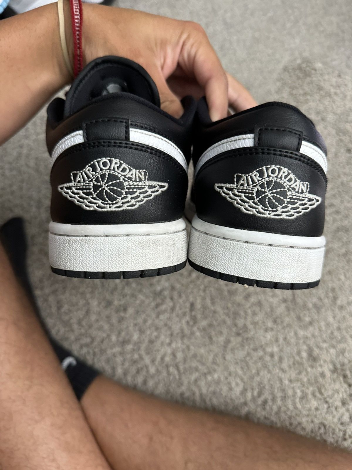 Nike Air jordan 1 low black white - size 8 men Size US 8 / EU 41 - 6 Thumbnail