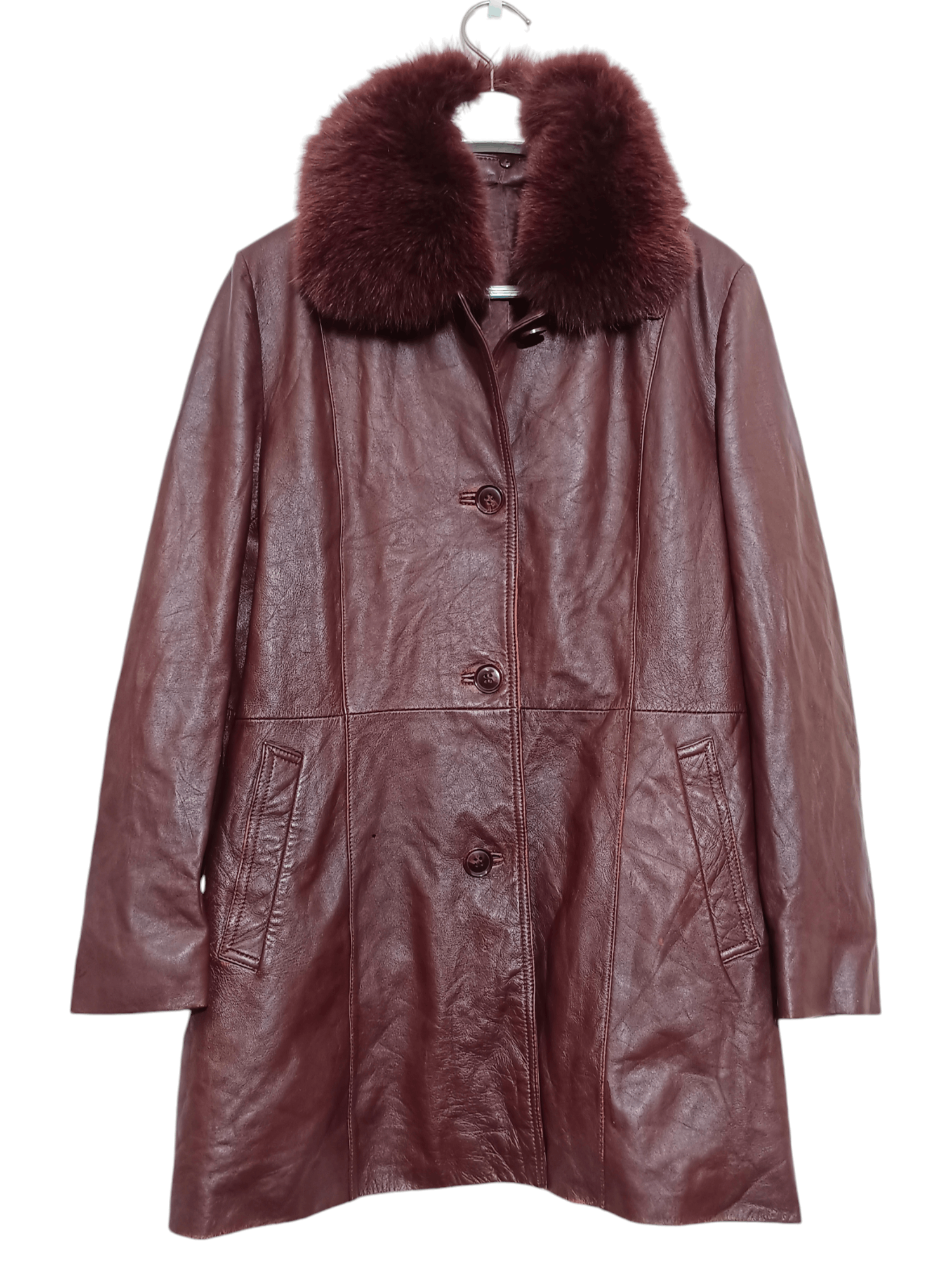 14th Addiction Vintage Coat Leather Sheepskin Fur Fox Size US L / EU 52-54 / 3 - 2 Thumbnail