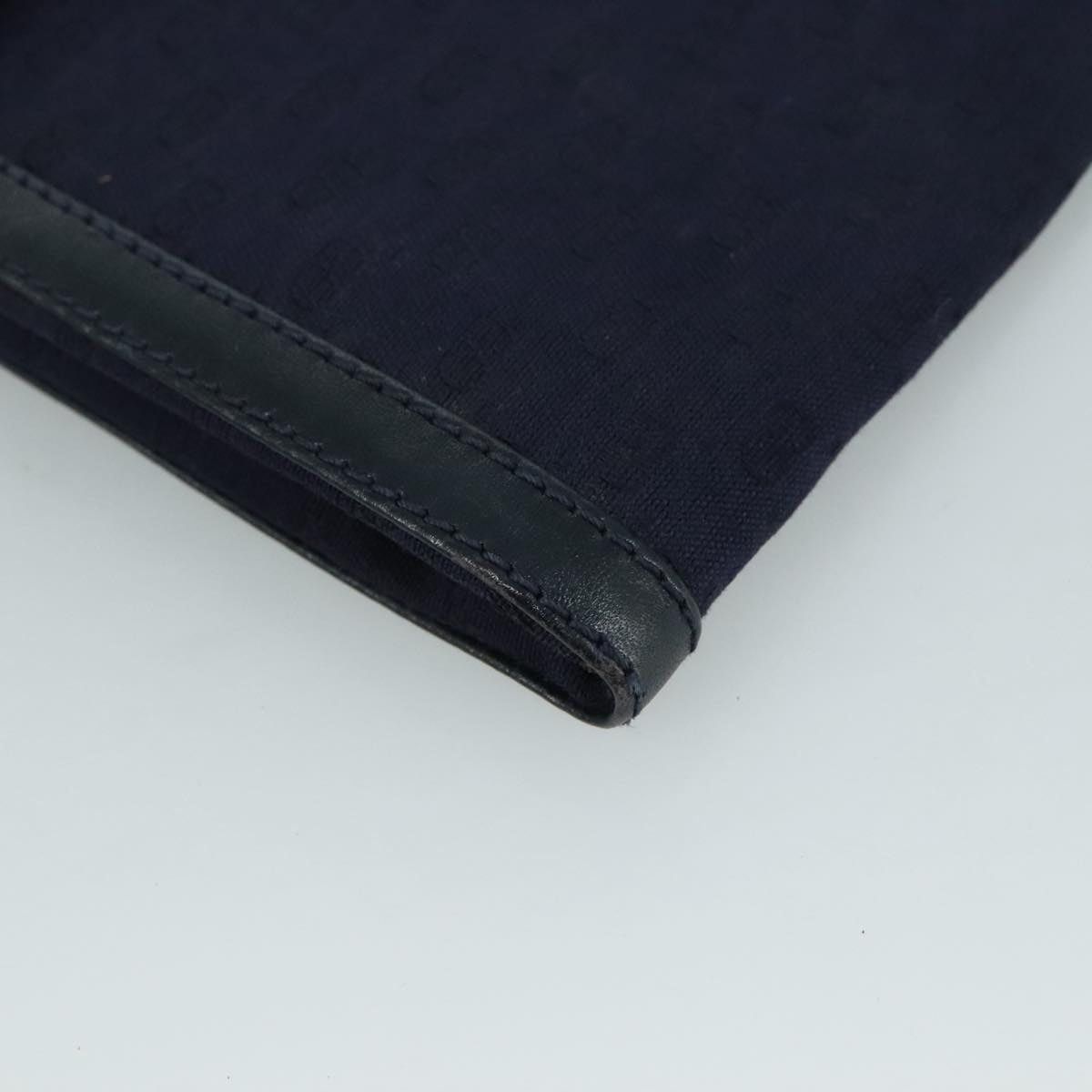Gucci GUCCI Micro GG Canvas Shoulder Bag Navy Size ONE SIZE - 11 Thumbnail