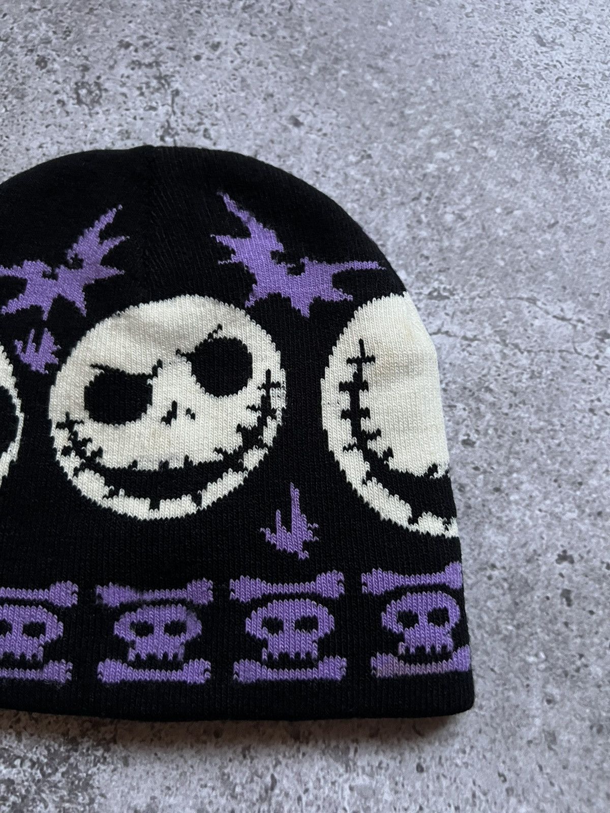 Vintage The Nightmare before Christmas Style Beanie Hat Size ONE SIZE - 6 Thumbnail