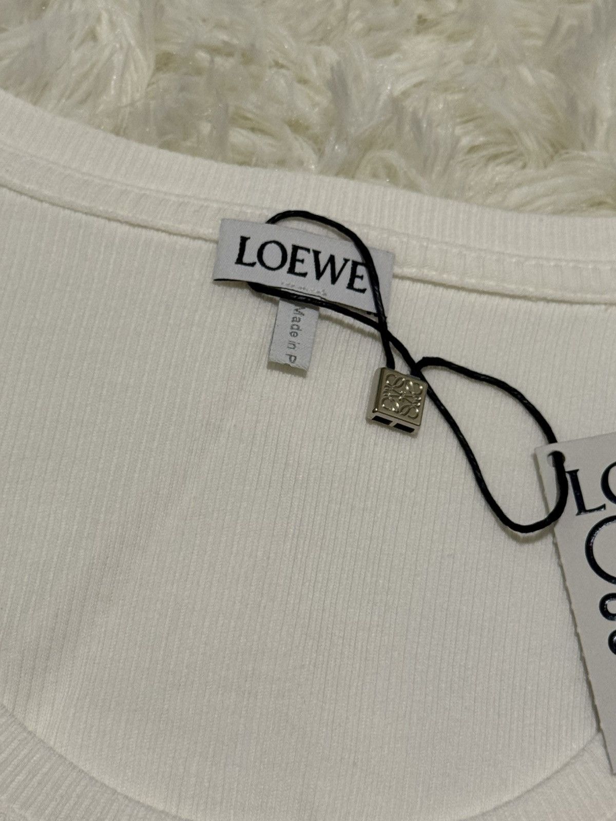 Loewe Loewe white crop top Size S / US 4 / IT 40 - 2 Thumbnail