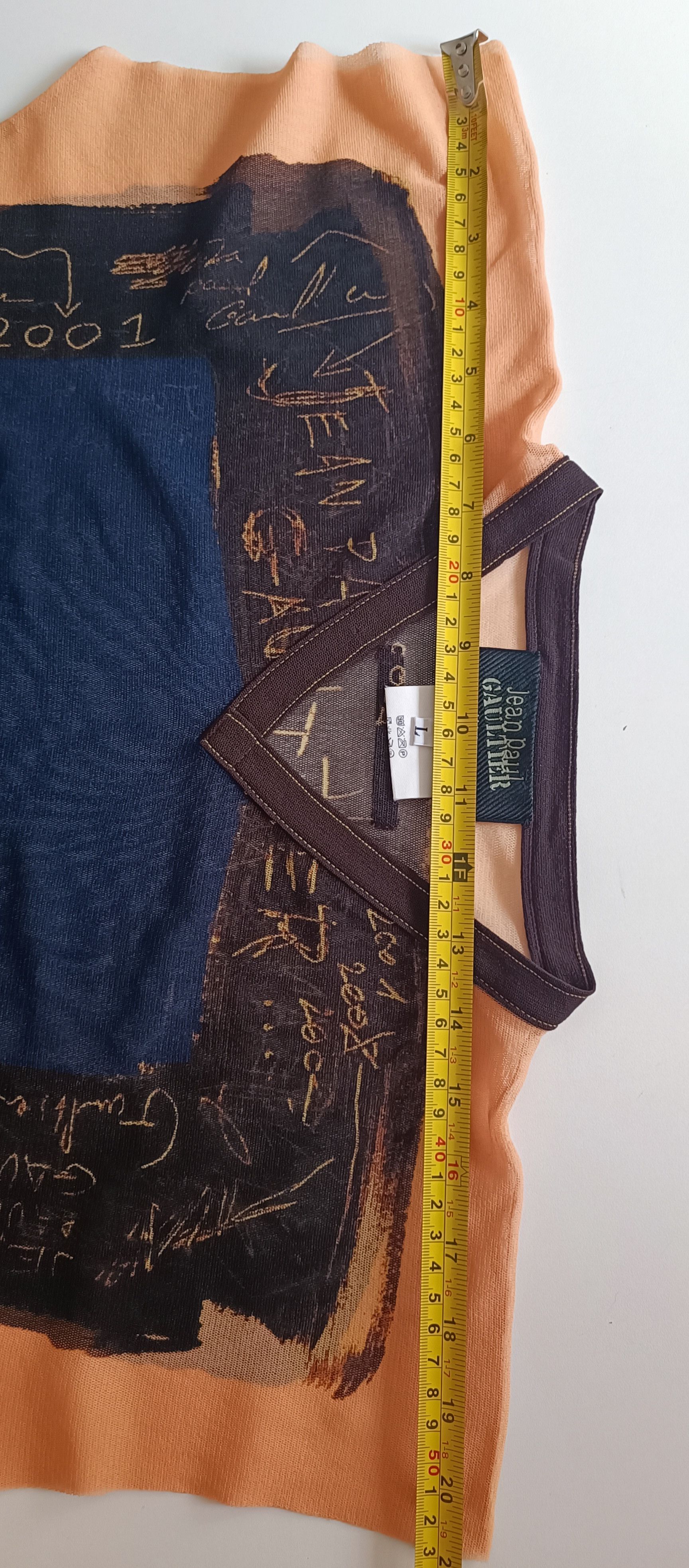 Jean Paul Gaultier SS2001- Graffiti and stripes long top Size US S / EU 44-46 / 1 - 5 Thumbnail