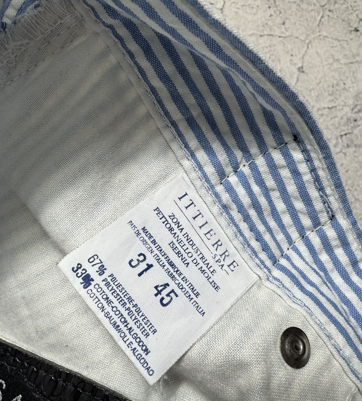 Versace Jeans Couture Versace Jeans Couture Striped Blue Luxury Pants Trousers Size US 31 - 9 Thumbnail