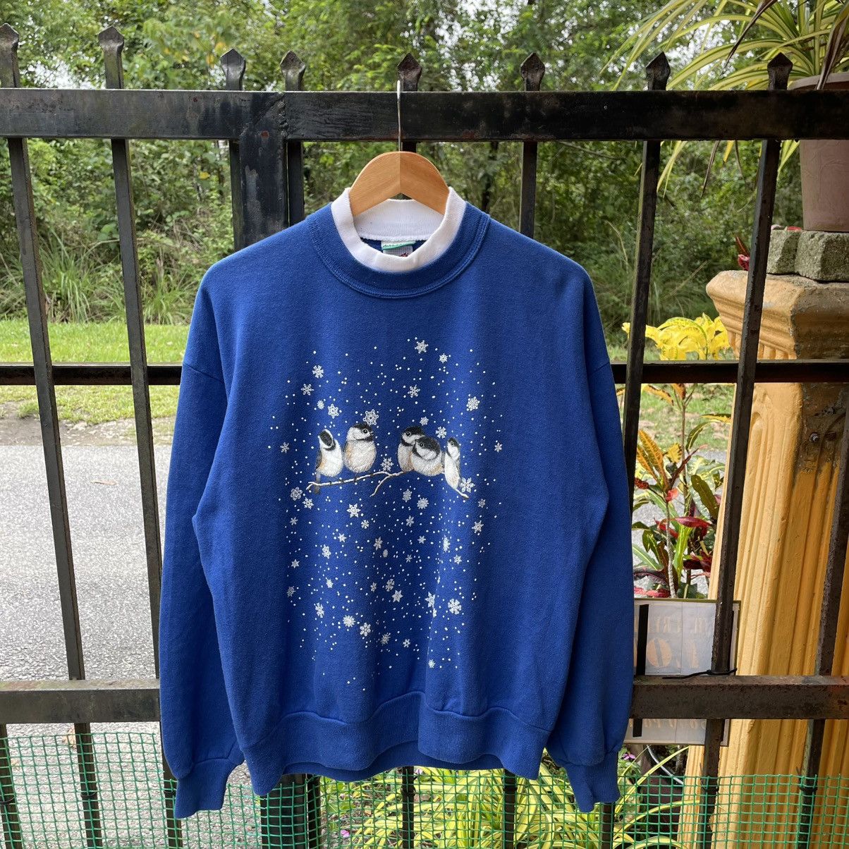 Jerzees × Vintage 🔥Vintage Jerzees Habitat Of Cute Bird Sweatshirts Size US M / EU 48-50 / 2 - 1 Thumbnail