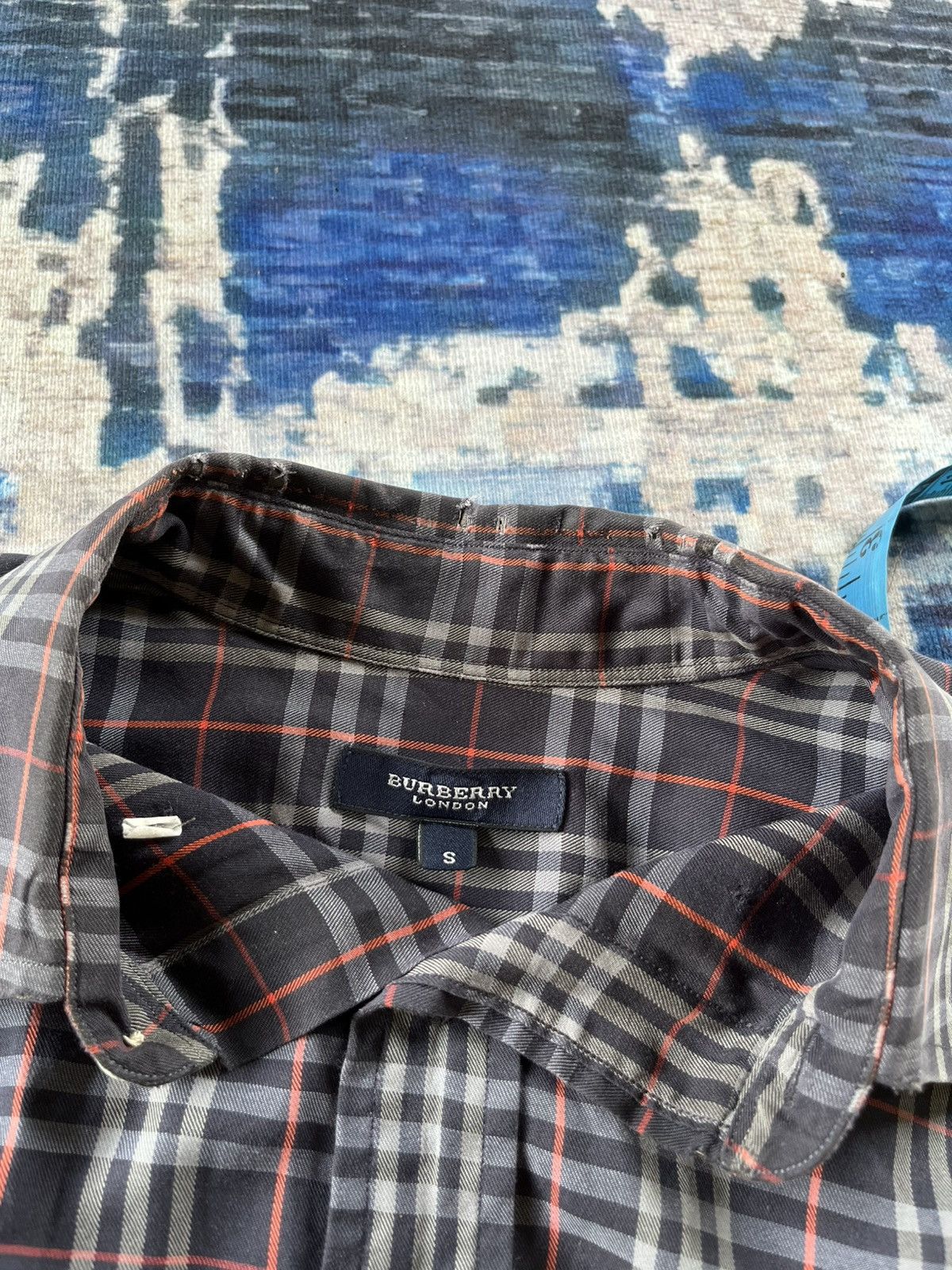 Burberry × Designer × Vintage 🔥 Vintage Burberrys Novacheck Shirt Button Up 90s Size US S / EU 44-46 / 1 - 6 Thumbnail