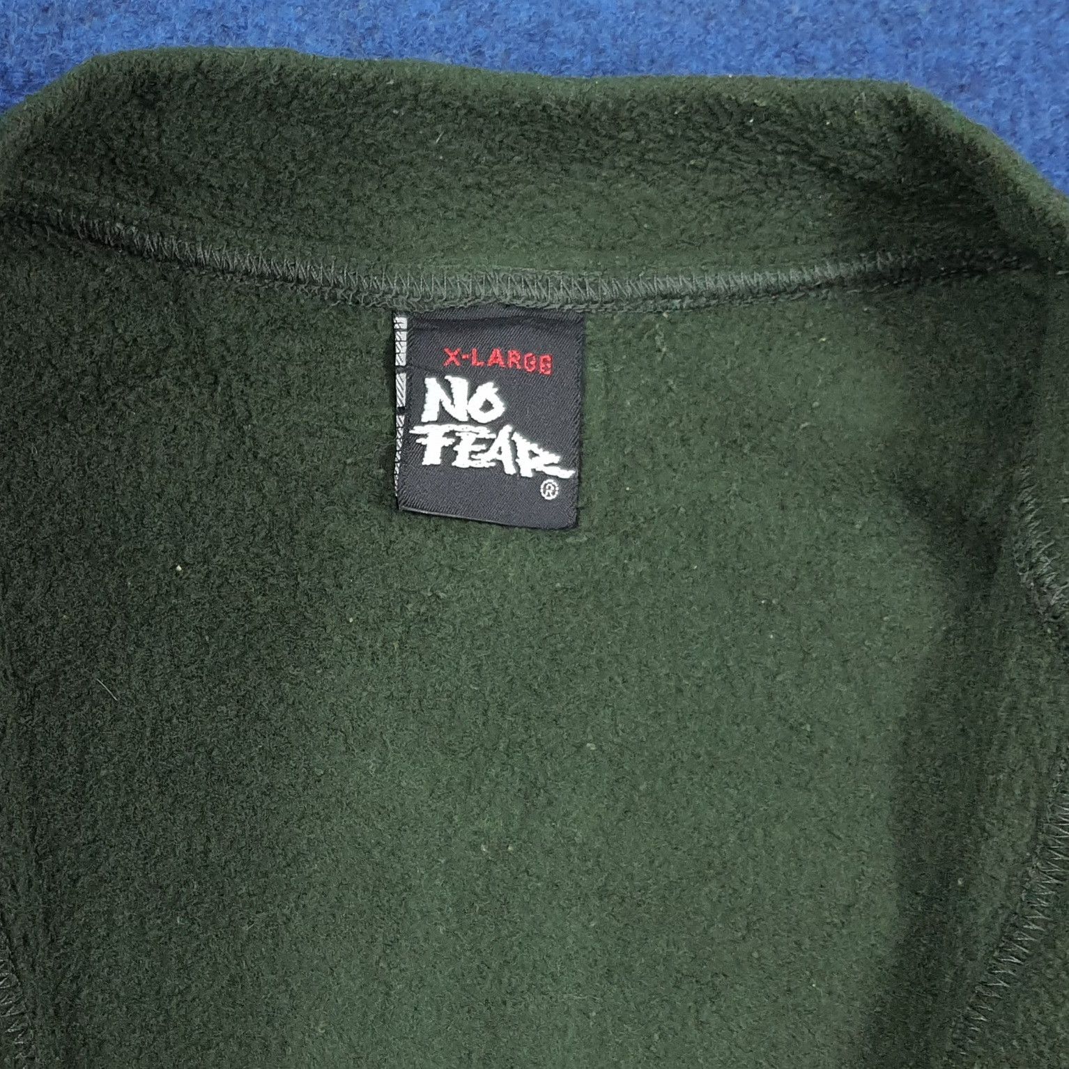 No Fear Vintage 90s No Fear Fleece Vest Gorpcore Style C279N19 Size US L / EU 52-54 / 3 - 6 Thumbnail
