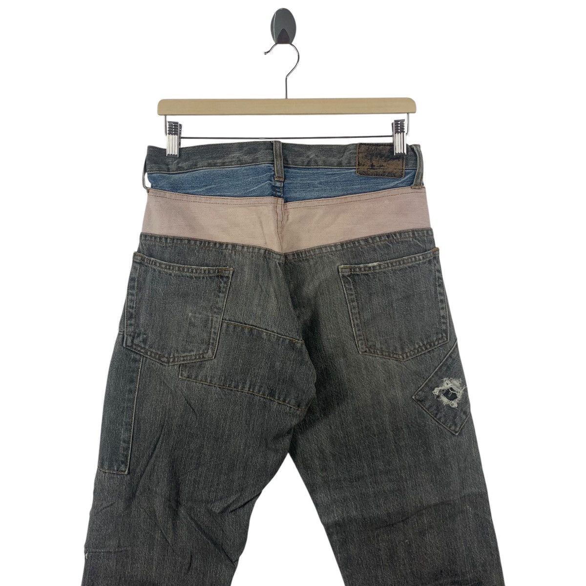 If Six Was Nine × Japanese Brand EAST20BOX japanesebrand double waist jeans Size US 31 - 16 Thumbnail