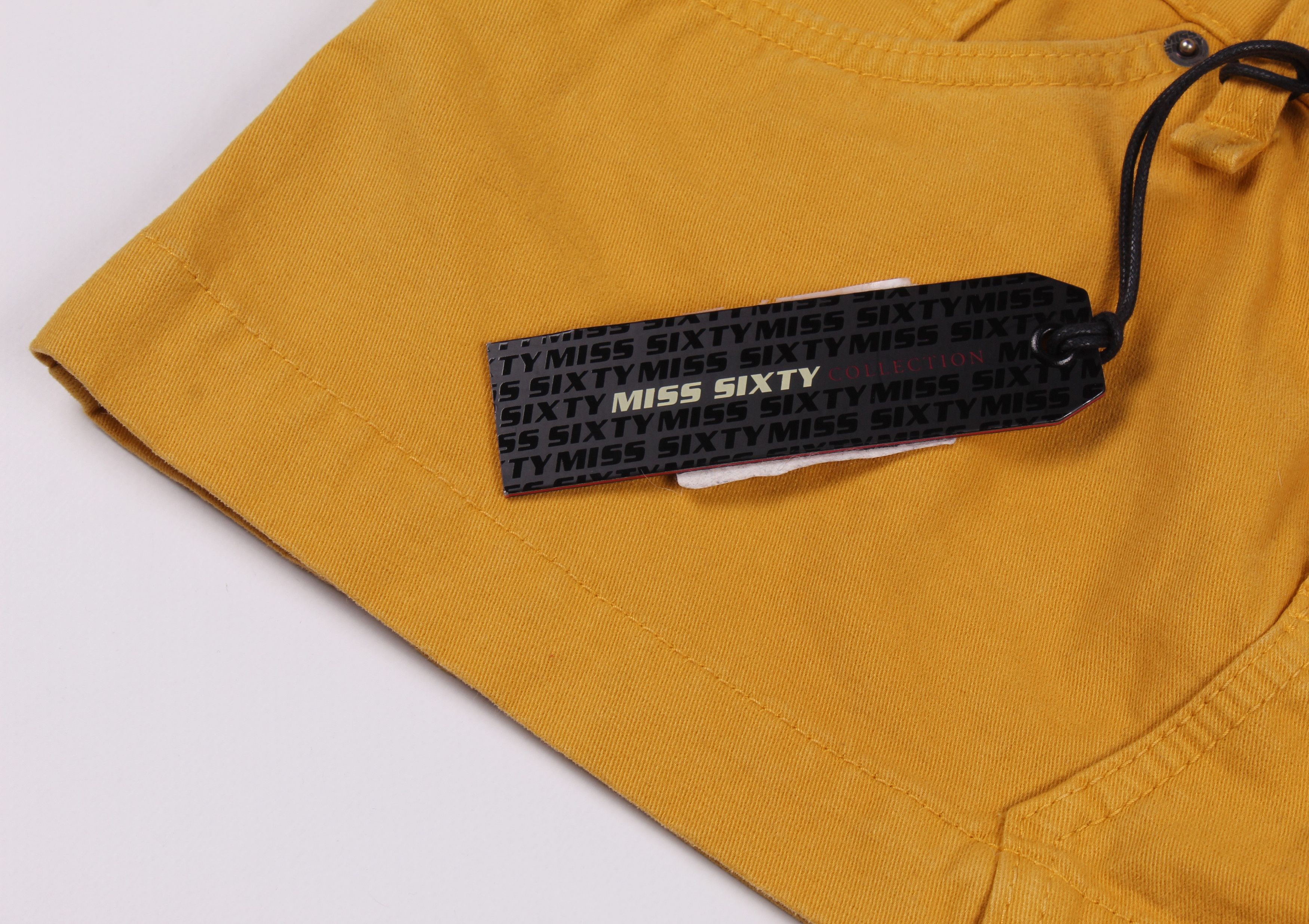 Miss Sixty Vintage Miss Sixty Y2K Yellow Sexy Mini Skirt Size 32" / US 10 / IT 46 - 4 Thumbnail
