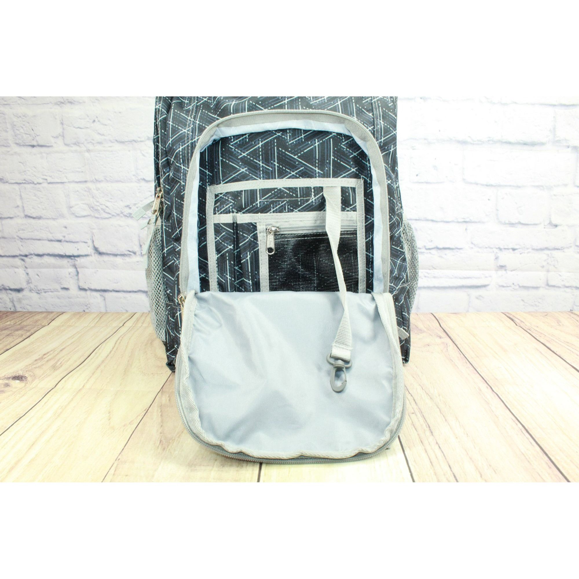 L.L. Bean LL Bean Unisex Book School Backpack Triangles Print Size ONE SIZE - 9 Thumbnail