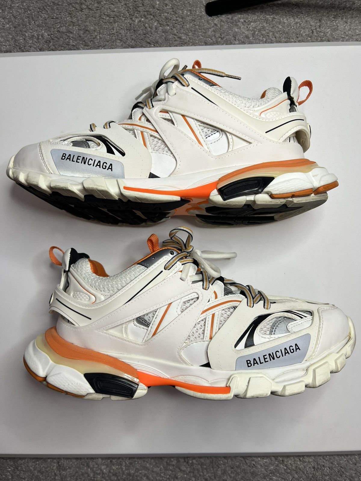 Balenciaga Balenciaga track white/orange Size US 9 / EU 42 - 3 Thumbnail