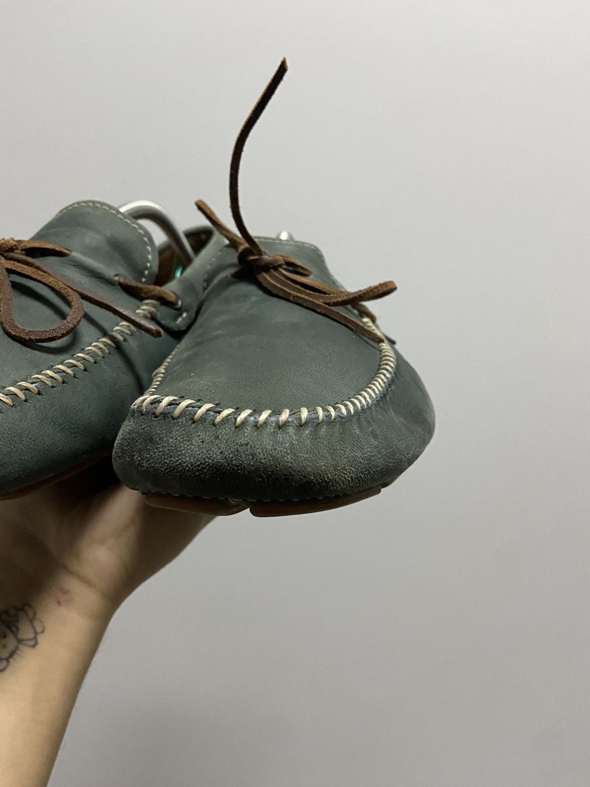 Prada × Vintage Prada Vintage Brown Shoes Sandals Moccasins Luxury Size US 12 / EU 45 - 16 Thumbnail
