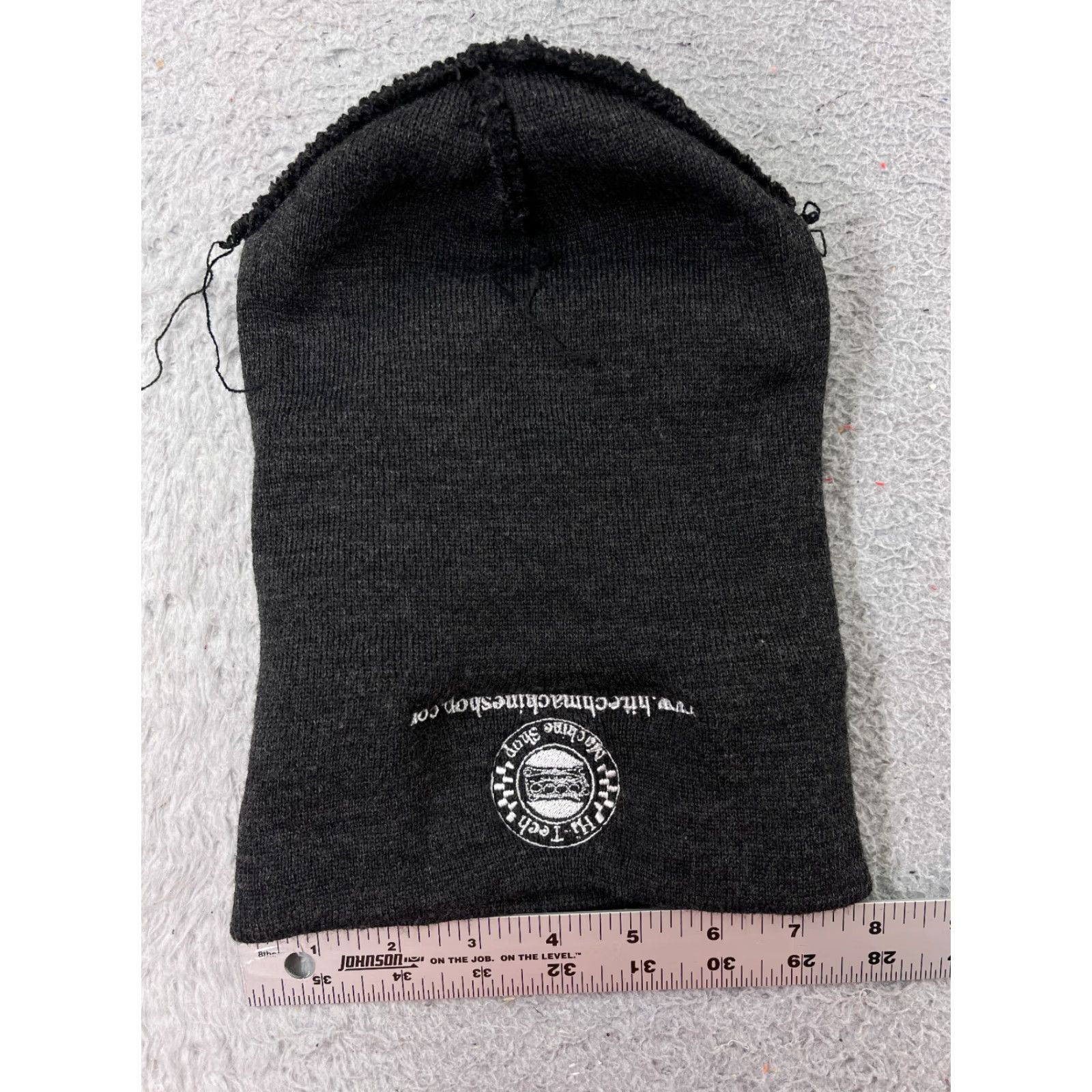 Vintage HI-TECH MACHINE SHOP Beanie Adult One Size Dark Gray Knit Acrylic Ski Hat Mens Size ONE SIZE - 4 Thumbnail