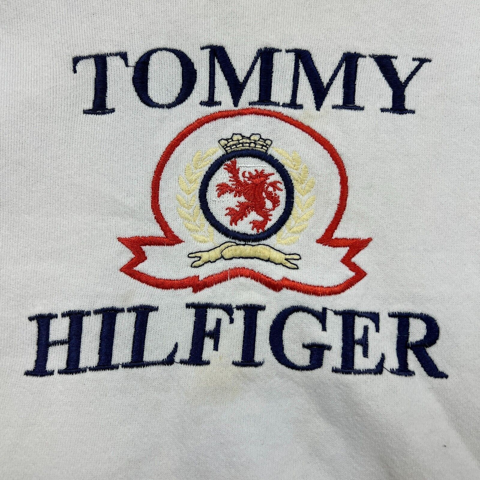 Tommy Hilfiger × Vintage Vintage 90s Tommy Hilfiger Thrashed Hoodie - Mens Large Size US L / EU 52-54 / 3 - 2 Thumbnail