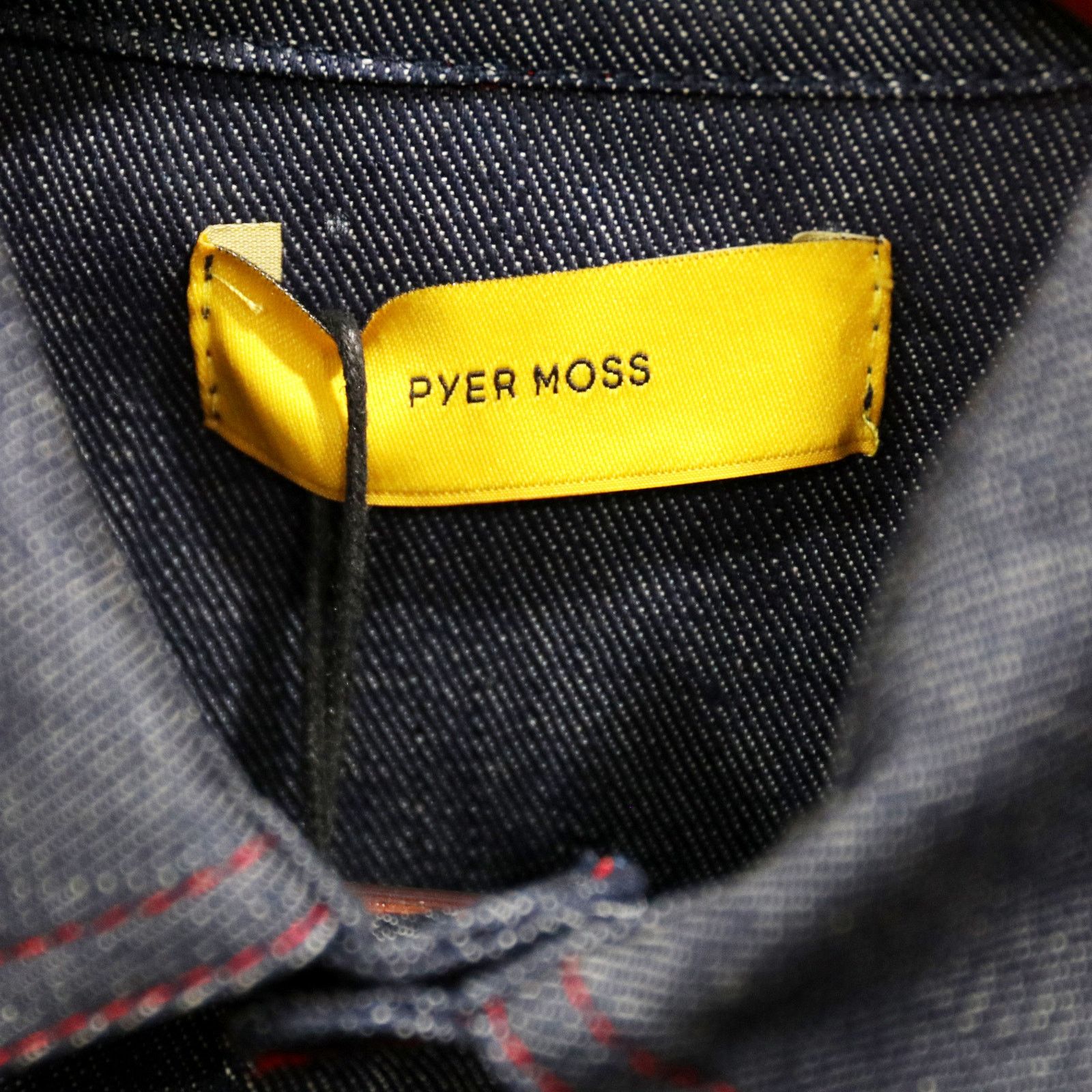 Pyer Moss 🔴 Pyer Moss Running Stitch Western Denim Jacket Size US S / EU 44-46 / 1 - 6 Thumbnail