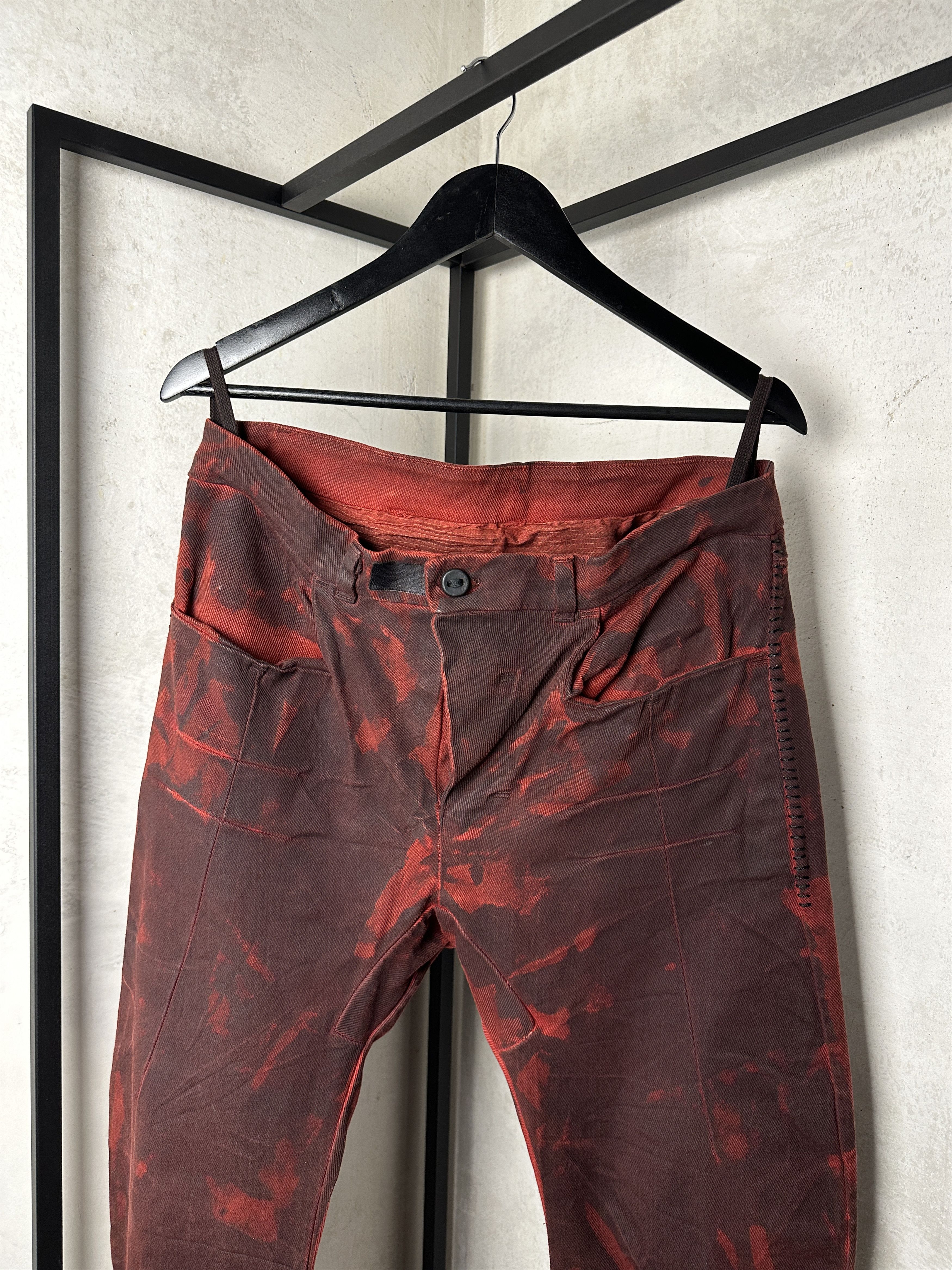Boris Bidjan Saberi BBS P13 Handsewn Blood Denim Pants Size US 36 / EU 52 - 4 Thumbnail