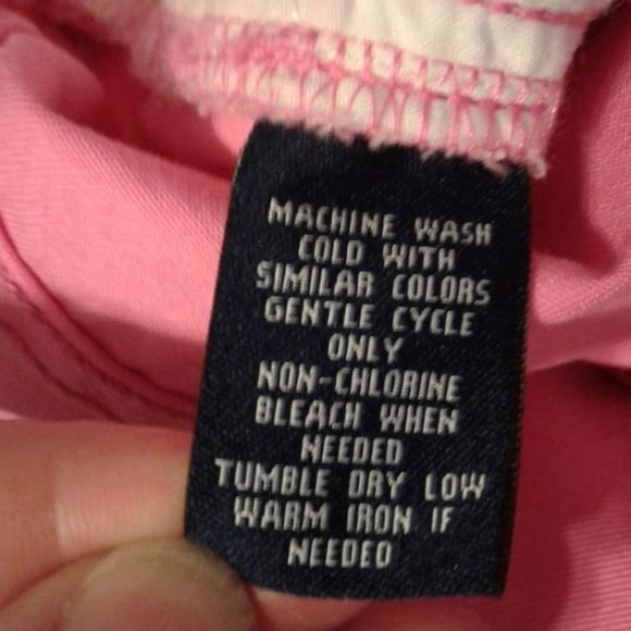 Chaps Chaps Size 10 Womens Pink denim Capri Pants Jeans Cotton Size 32" / US 10 / IT 46 - 9 Thumbnail