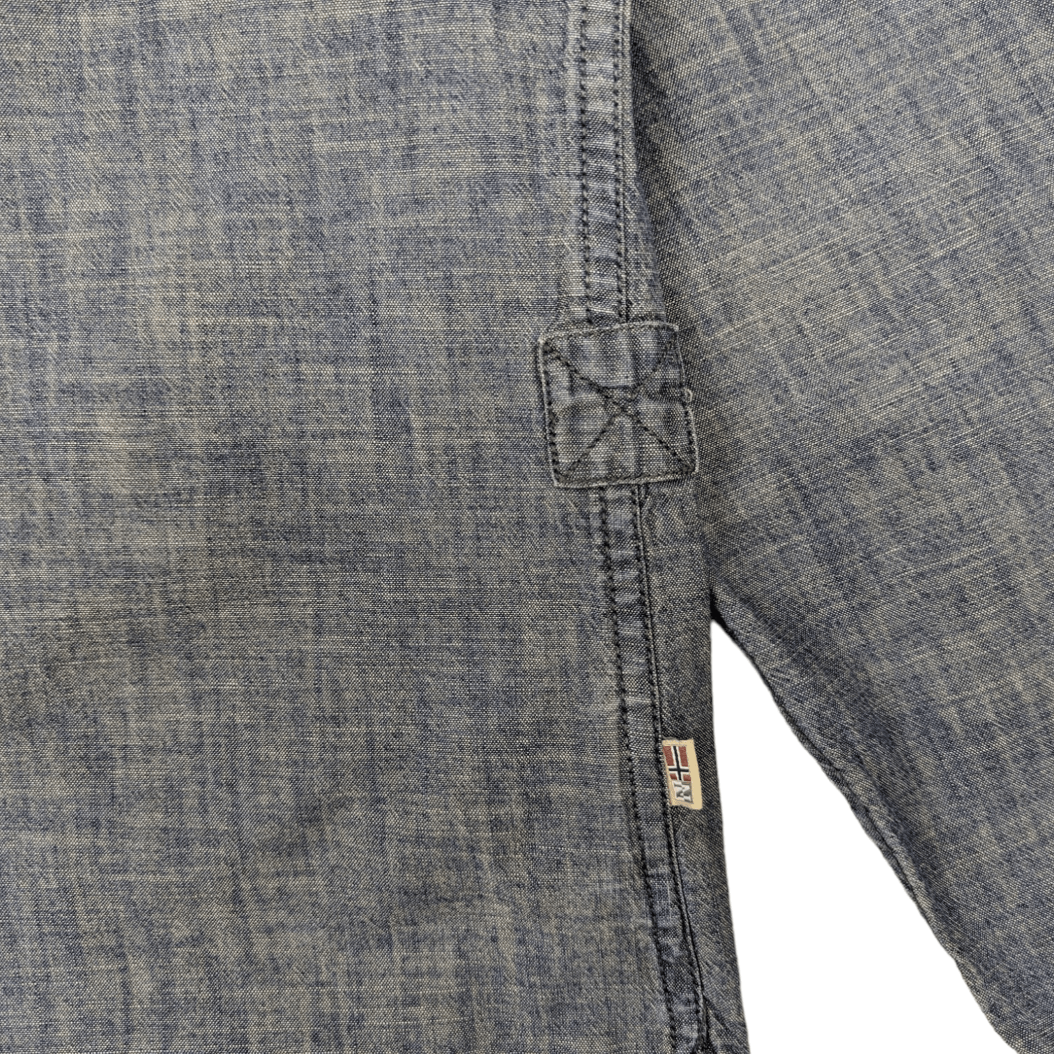Napapijri NAPAPIJRI Denim Style Button Up Shirt Slim Fit Size US XL / EU 56 / 4 - 8 Thumbnail