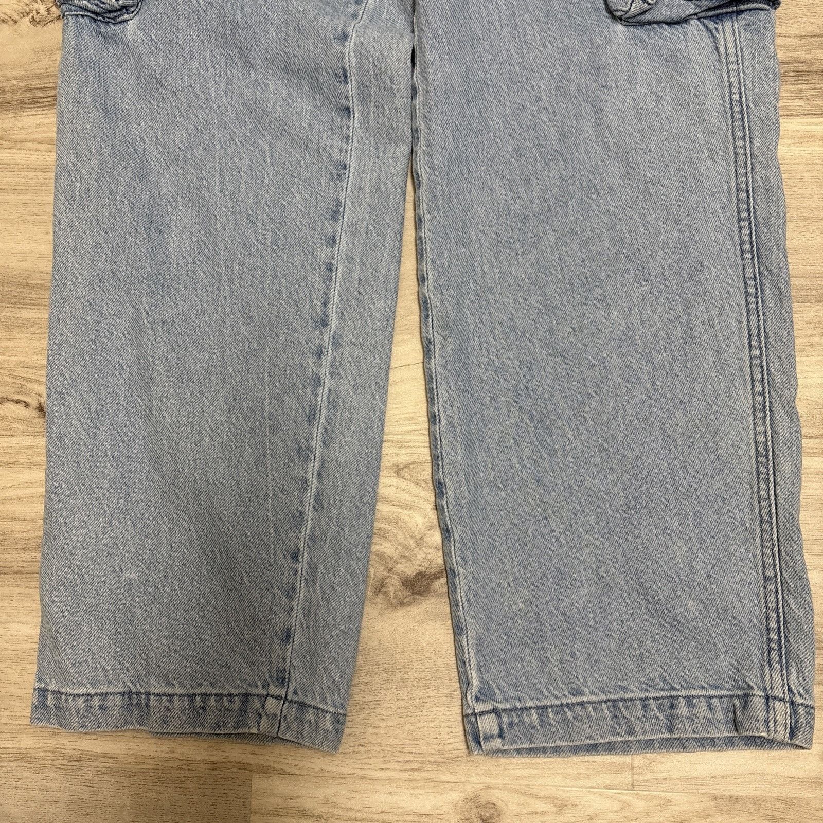 Madewell Madewell Jeans Womens 26 Blue Low Slung Cargo Wide Leg Stone Size 26" / US 2 / IT 38 - 3 Thumbnail