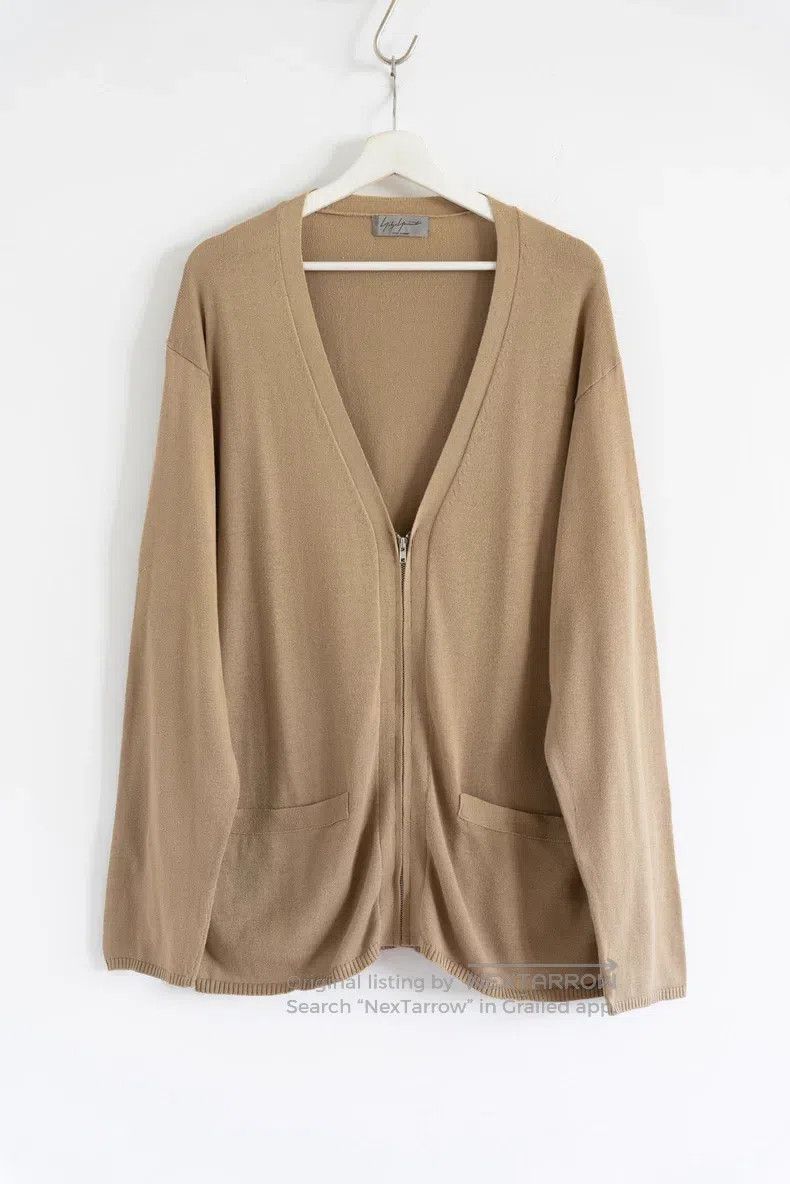 Yohji Yamamoto YOHJI YAMAMOTO Camel Color Zipper Knit Cardigan Size US L / EU 52-54 / 3 - 1 Thumbnail