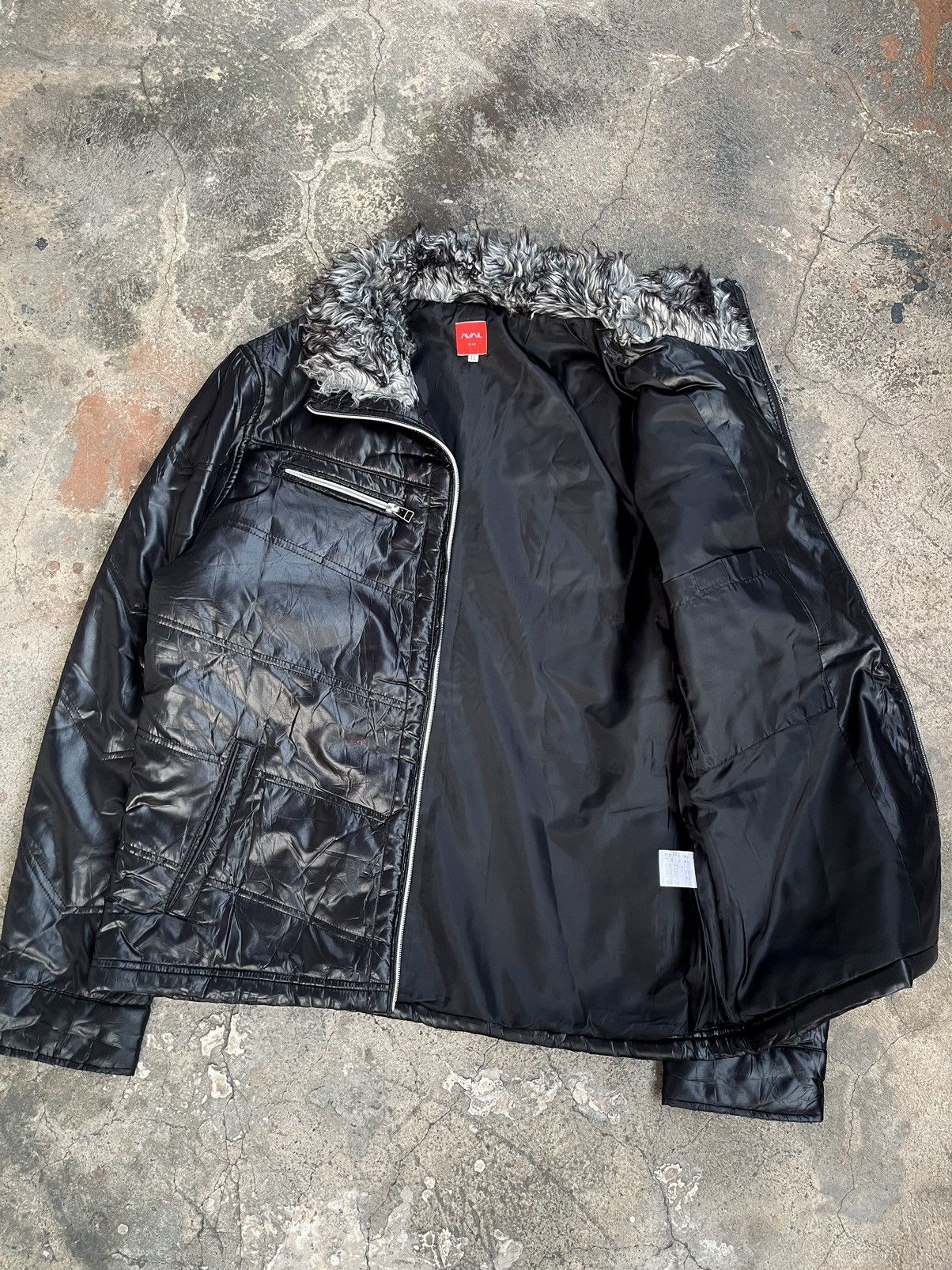 KMRii 2000s JAPANESE AVAIL FUR PUFFER JACKET GOTHIC PUNK STYLE Size US L / EU 52-54 / 3 - 3 Thumbnail
