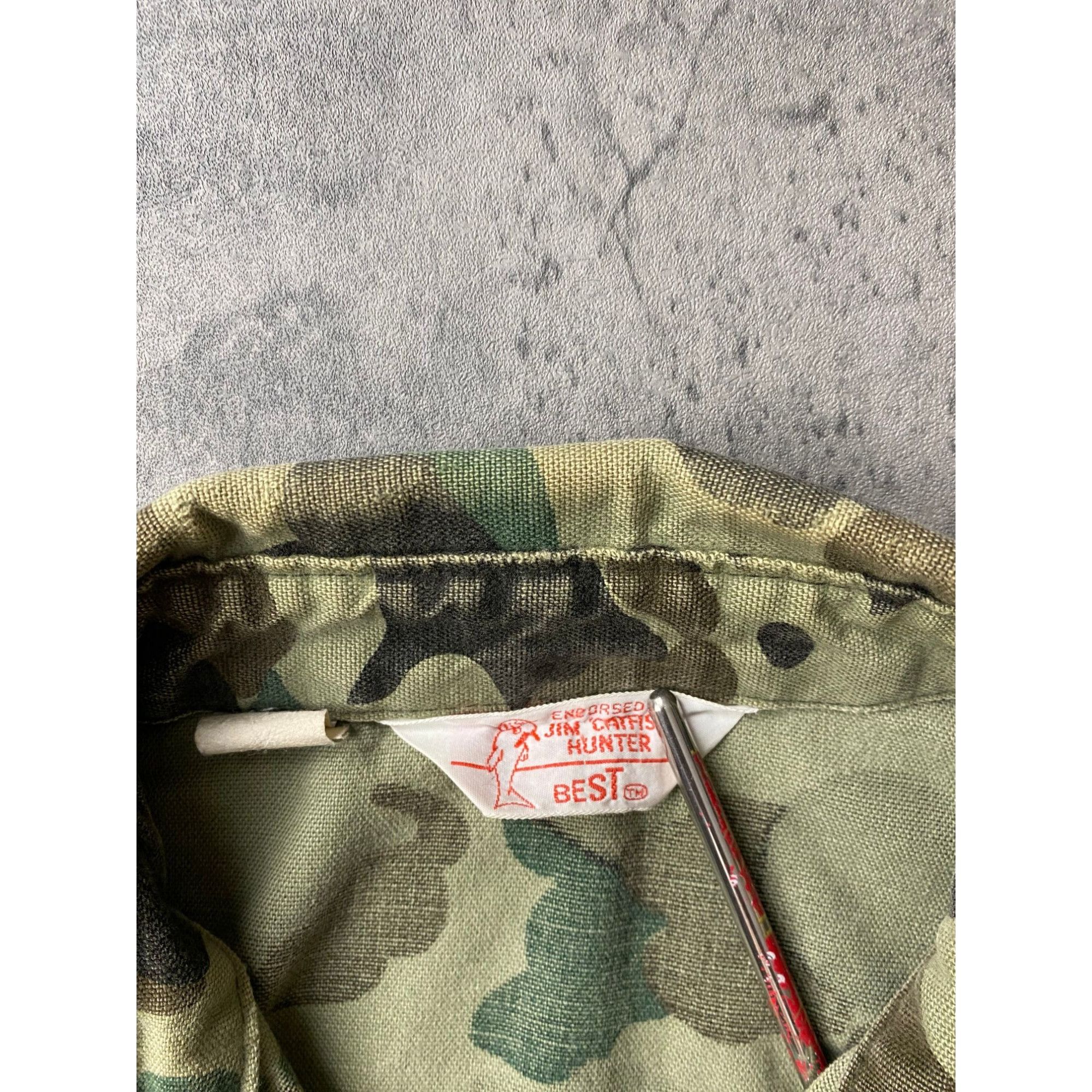 Vintage Vintage Best Jim Catfish Hunter Shirt Camo Size US L / EU 52-54 / 3 - 4 Thumbnail