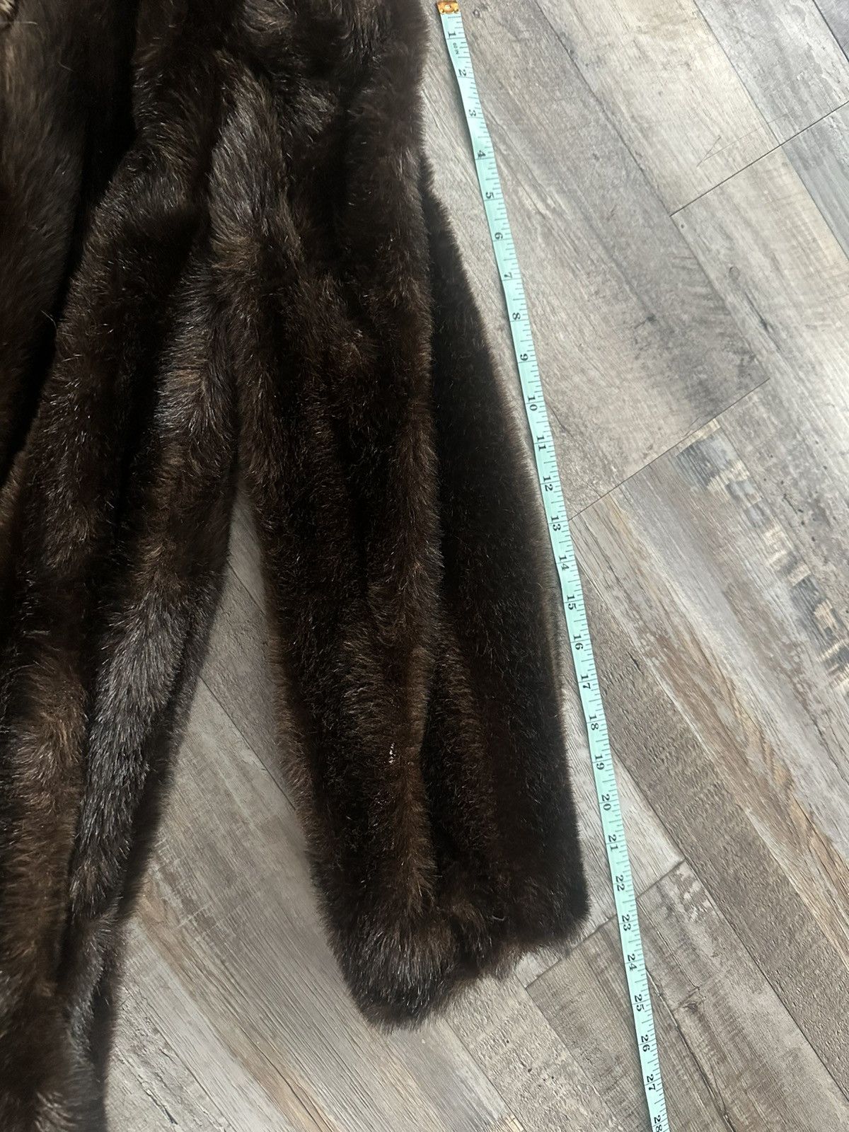 Other Vintage 1960 Custom Brown 100% Mink Fur Satin Lined Coat Size M / US 6-8 / IT 42-44 - 8 Thumbnail