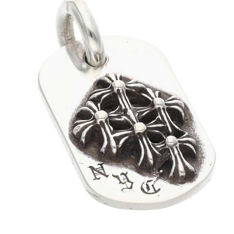 Chrome Hearts CHROME HEARTS Raised Dog Tag Necklace Silver Size ONE SIZE - 4 Thumbnail