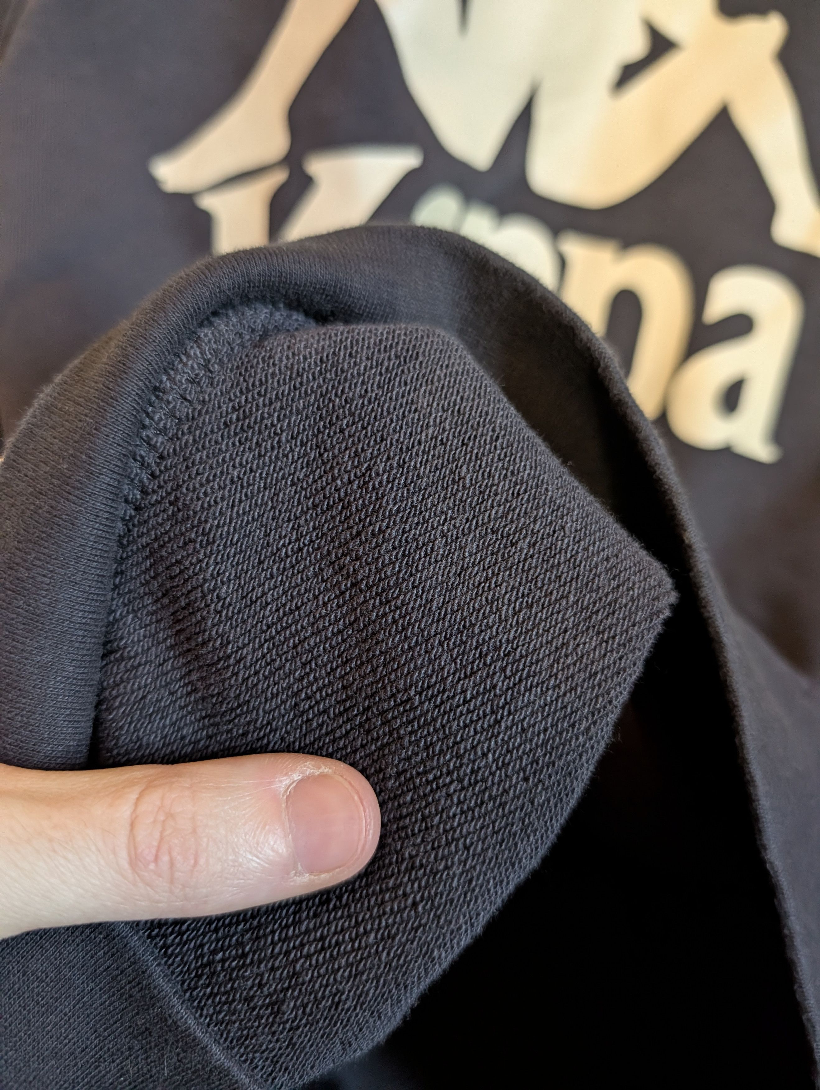 Kappa Iconic logo print track stripe sleeve pullover hoodie black Size US S / EU 44-46 / 1 - 9 Thumbnail