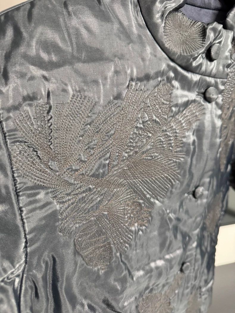 Issey Miyake Issey Miyake size:3 Grey embroidered Chinese short coat Size XS / US 0-2 / IT 36-38 - 3 Thumbnail