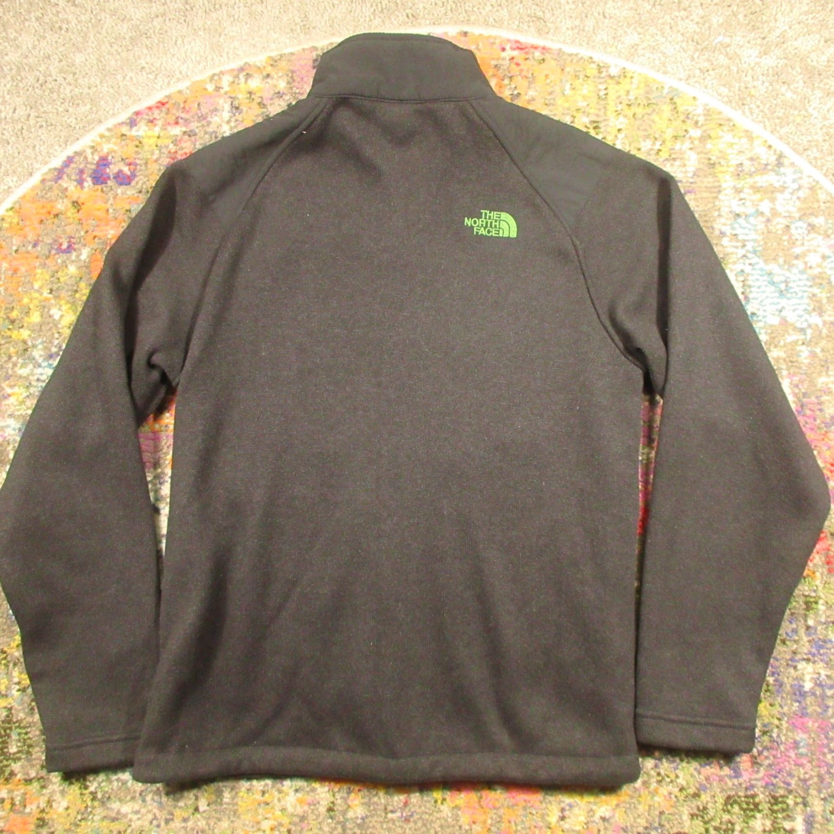 The North Face The North Face Krestwood Fleece Lined Knit Sweater Jacket Mens S Black EUC Size US S / EU 44-46 / 1 - 2 Thumbnail
