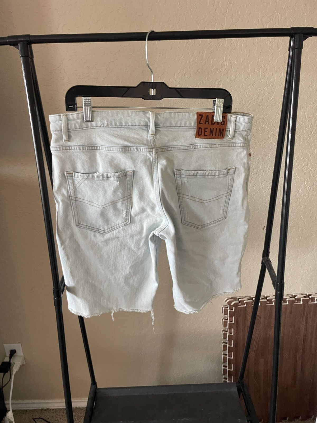Zadig & Voltaire Pedro Light Denim cut off shorts Size US 34 / EU 50 - 4 Thumbnail