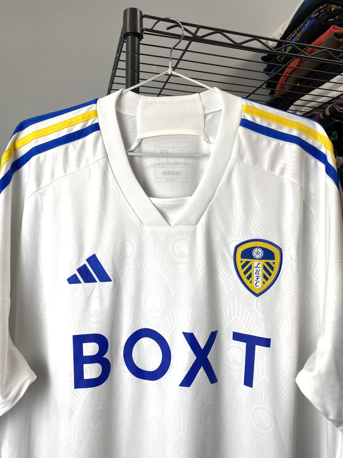 Adidas Vintage Adidas LUFC Soccer Jersey T Shirt Size US XXL / EU 58 / 5 - 2 Thumbnail