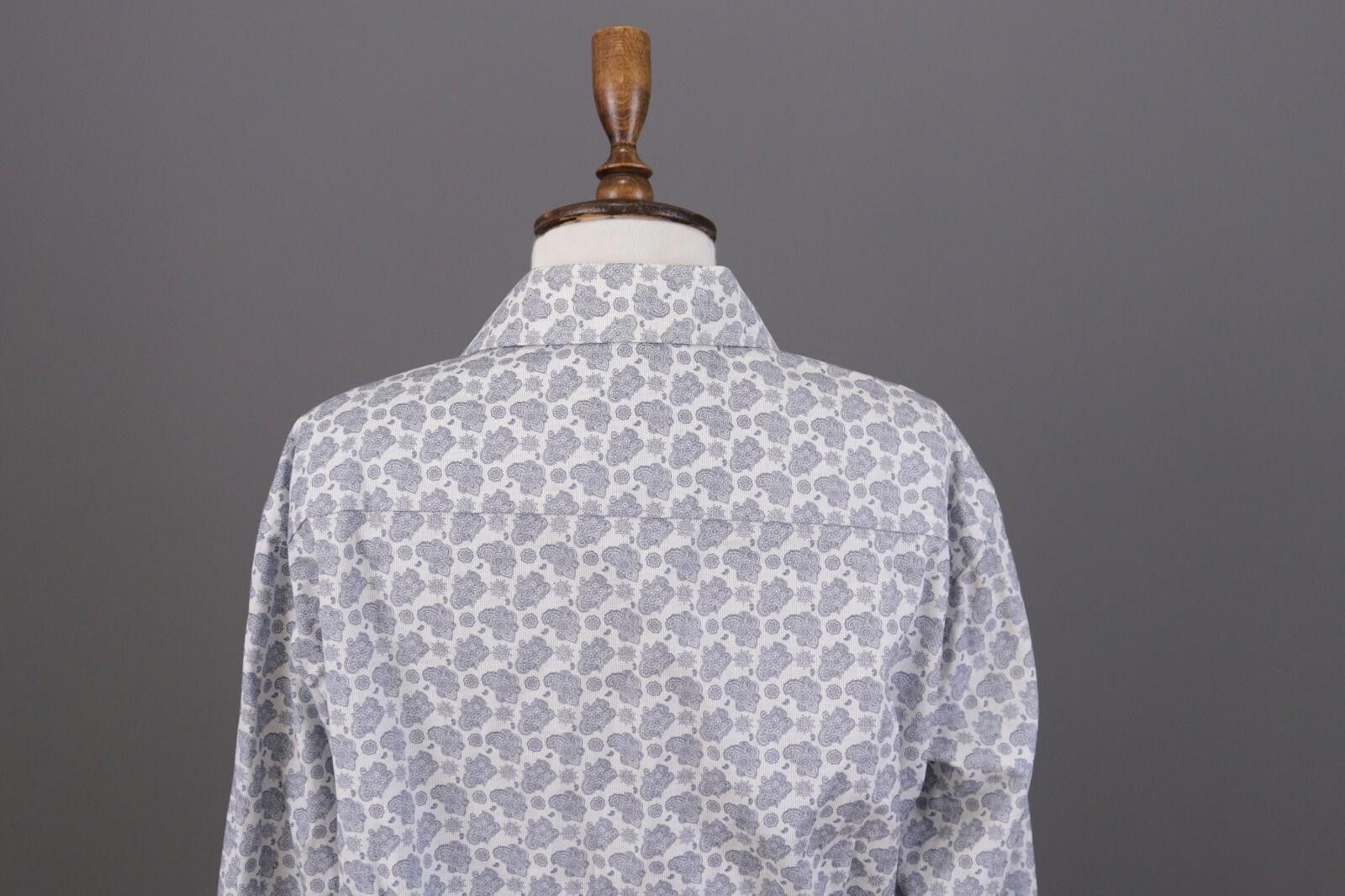 Eton Eton Slim White Floral Button Down Shirt Size 41 / 16 Size US M / EU 48-50 / 2 - 12 Thumbnail