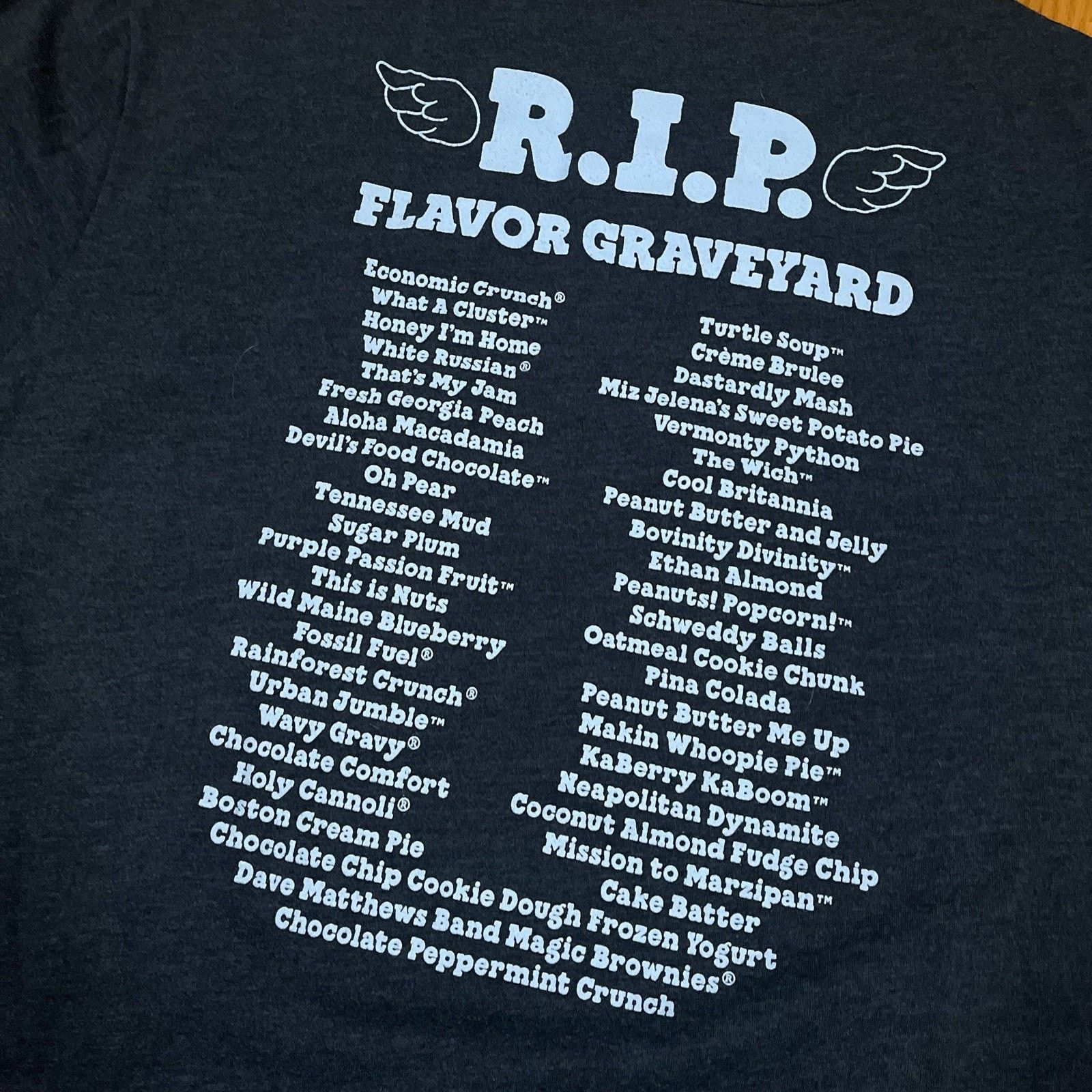 Other Ben and Jerry’s Ice Cream Flavor Graveyard T-Shirt Rare Size US XL / EU 56 / 4 - 4 Thumbnail