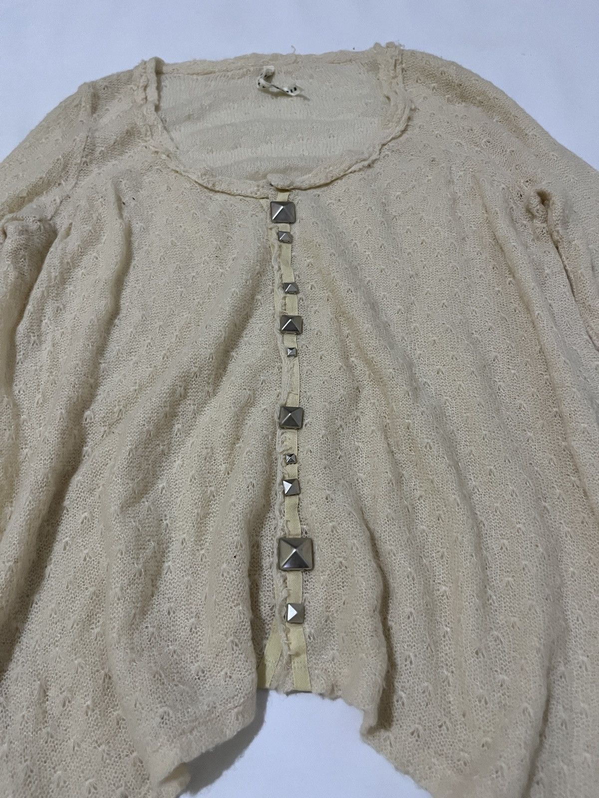 Issey Miyake Sunao Kuwahara by issey miyake cardigan knit studded button Size M / US 6-8 / IT 42-44 - 4 Thumbnail