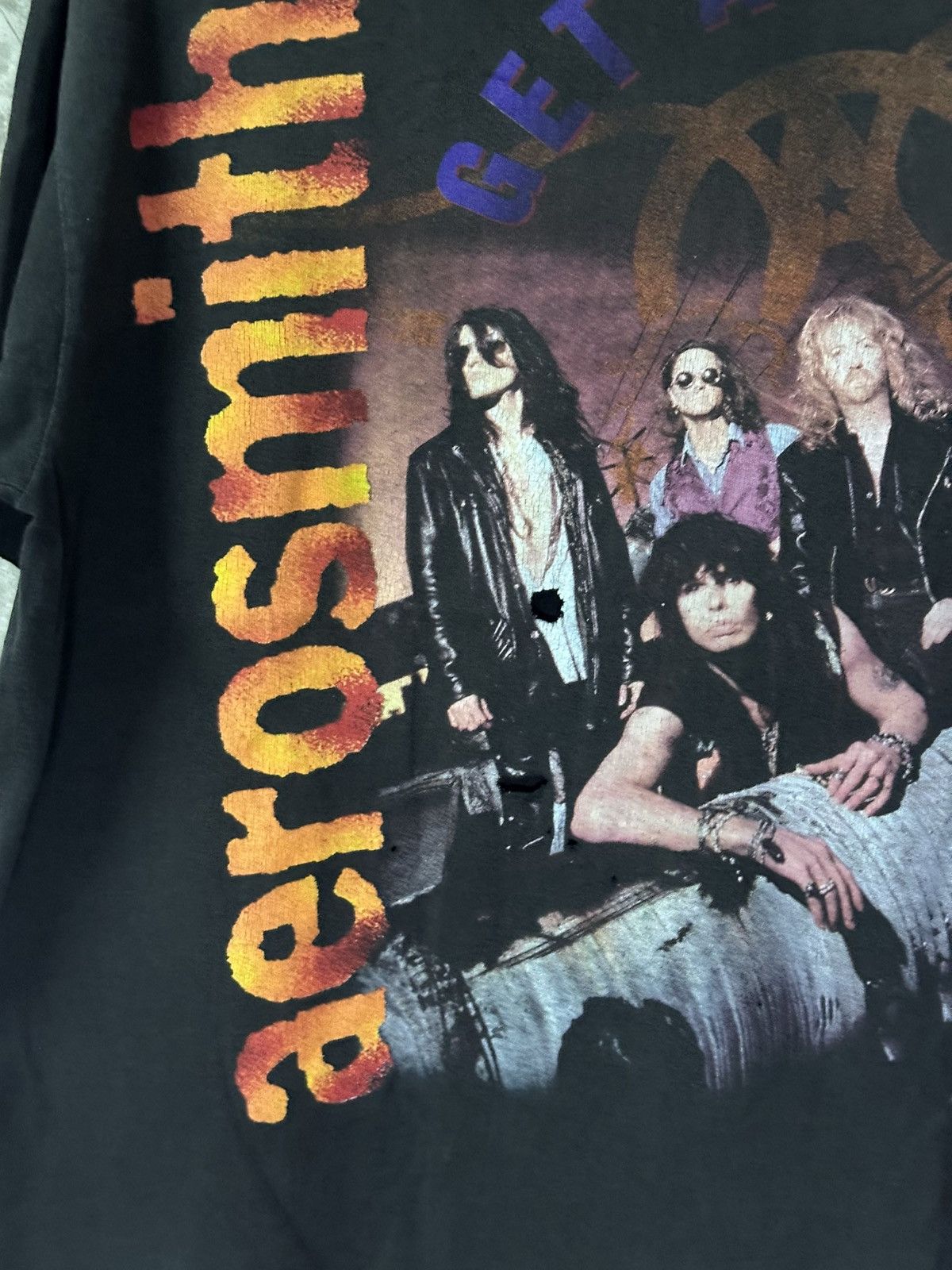 Other Vintage 1994 Aerosmith Get A Grip Tour XL Faded Distressed Size US XL / EU 56 / 4 - 3 Thumbnail