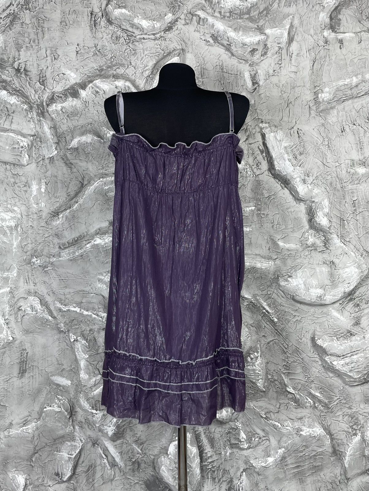 Cop Copine × Japanese Brand × Vintage Cop Copine Vintage Glitter Y2K Tank Top Dress Size M / US 6-8 / IT 42-44 - 3 Thumbnail