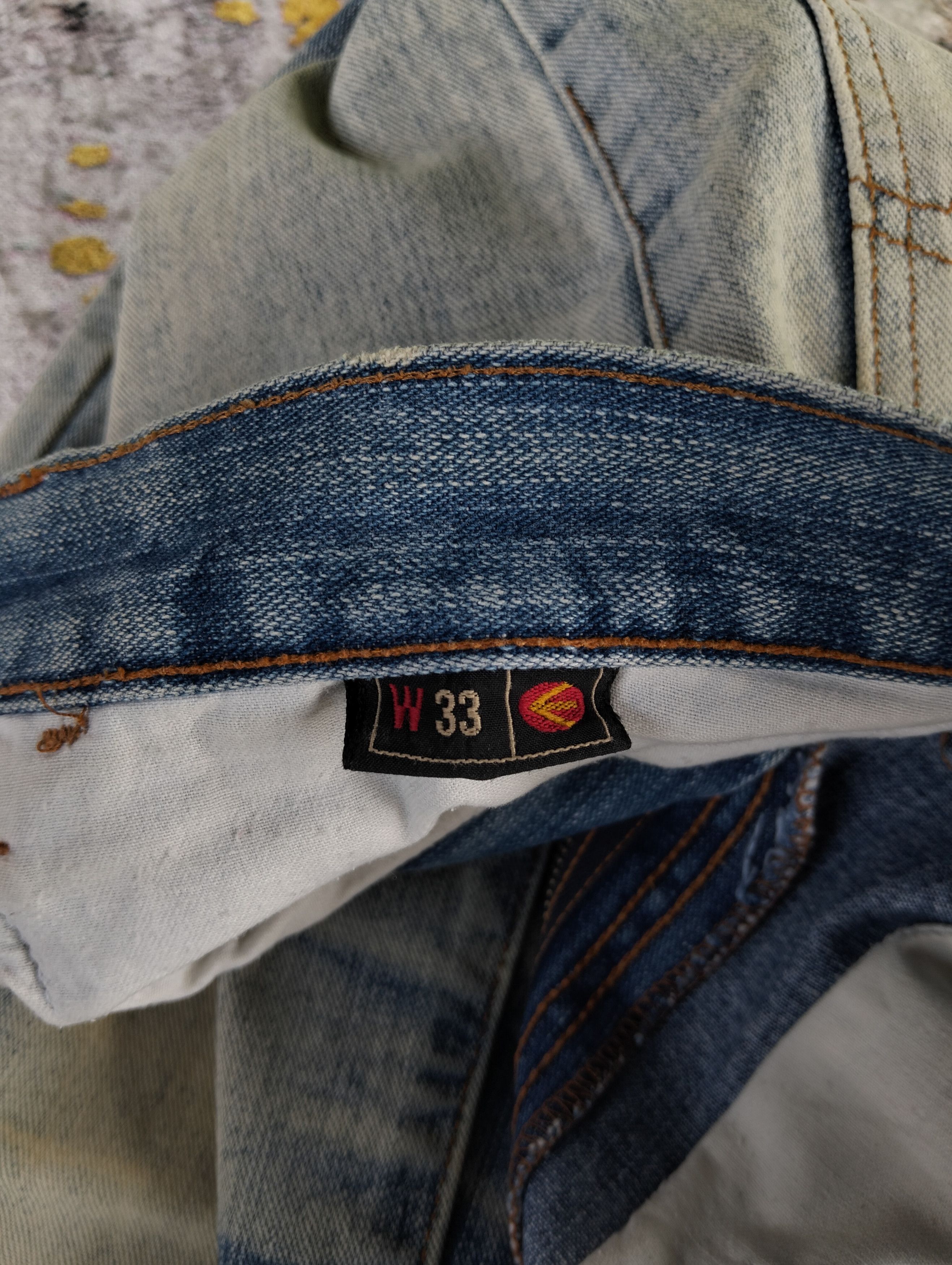 Tornado Mart 2000s Energie New Morrison Flared Bootcut Whiskers Jeans Size US 33 - 12 Thumbnail